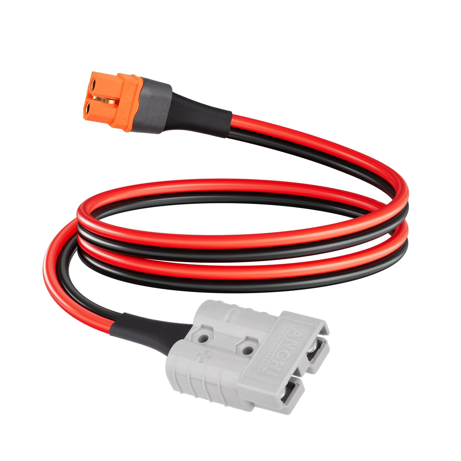 ELFCULB Anderson auf XT60i Kabel, 10AWG Anderson Stecker 50A auf XT60i Buchse Kabel für Solargenerator Wohnwagen Wohnmobil (60cm)