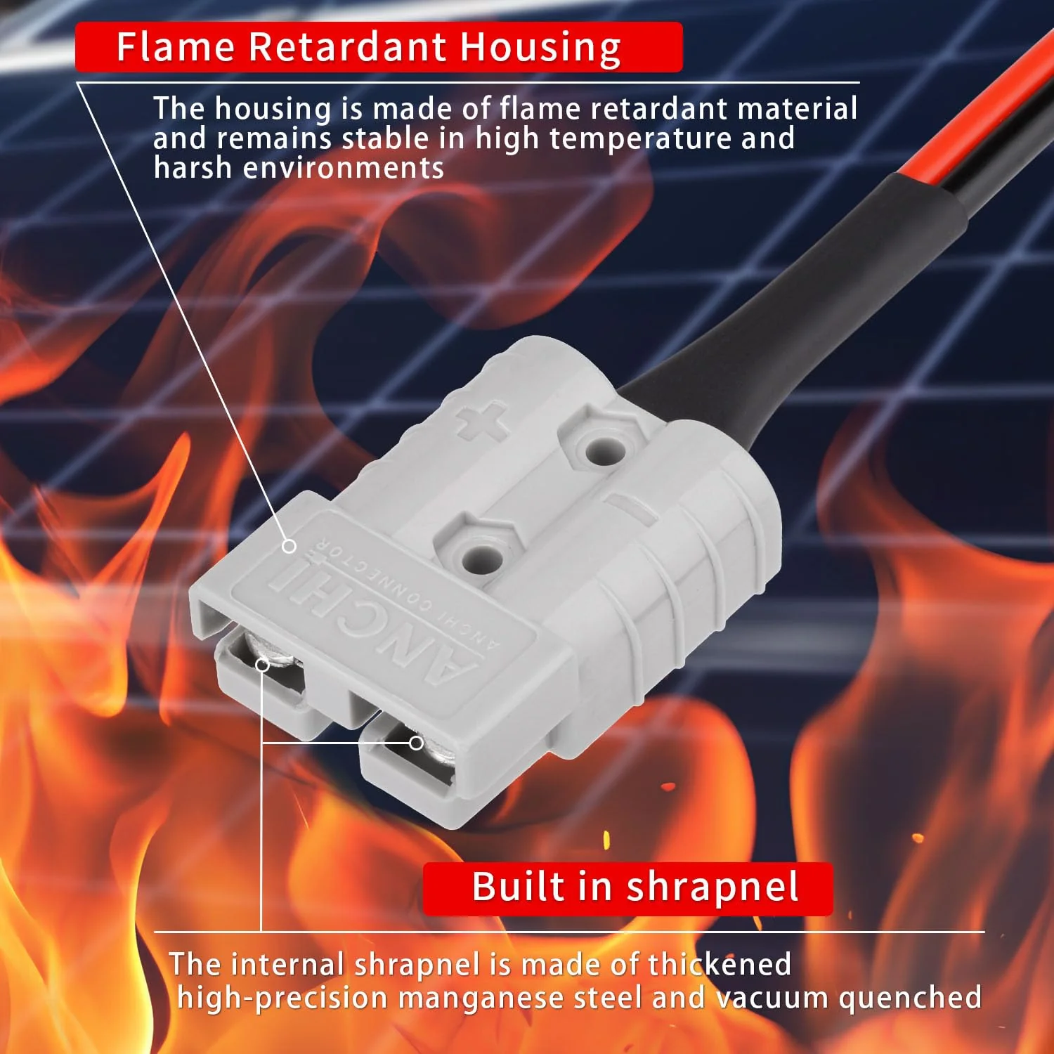 ELFCULB Anderson auf XT60i Kabel, 10AWG Anderson Stecker 50A auf XT60i Buchse Kabel für Solargenerator Wohnwagen Wohnmobil (60cm) - Image 7