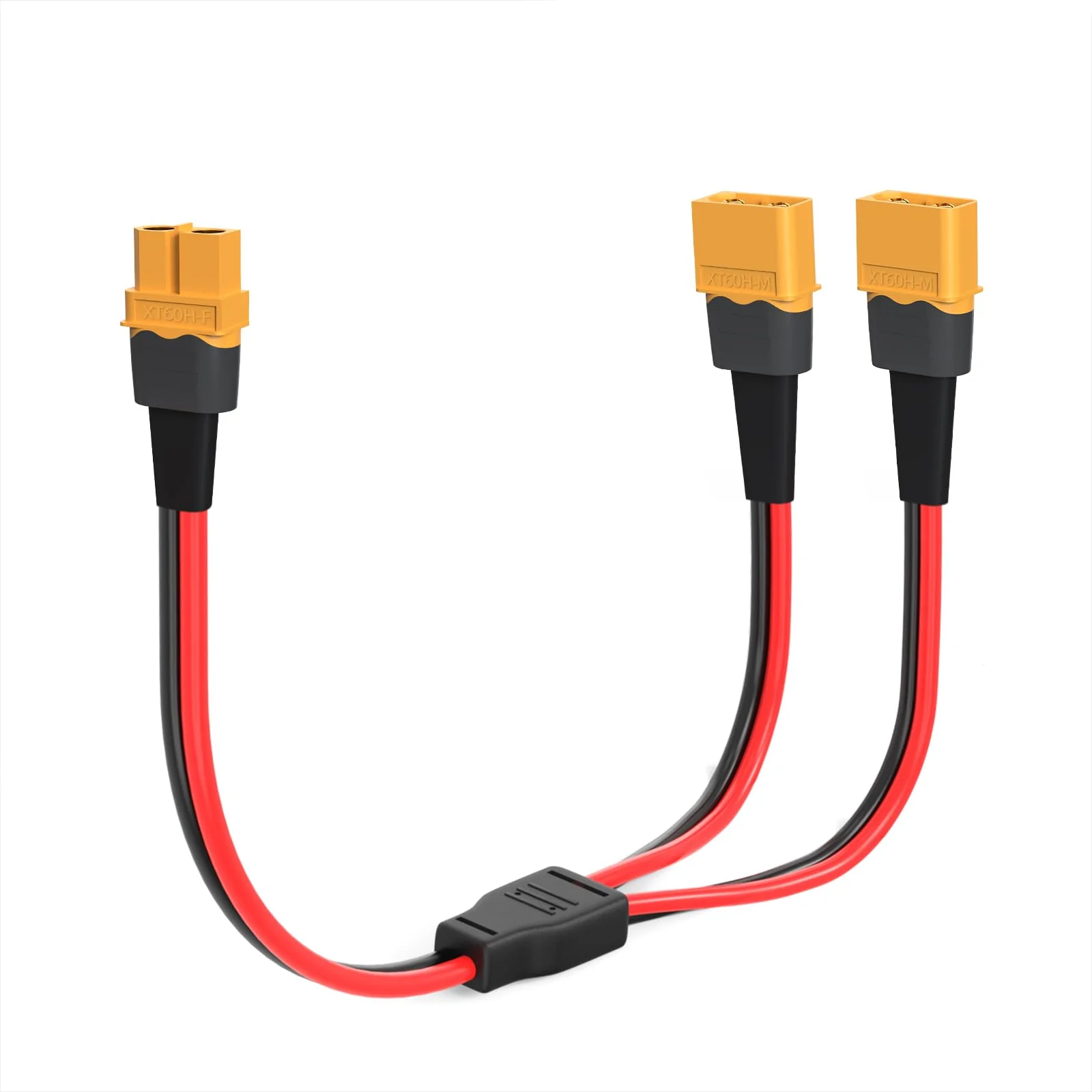 ELFCULB XT60 Y Splitter,12AWG XT60 Kabel 1 Buchse zu 2 Stecker Kabel für Drohne Quadcopter Lipo Akku(30cm)