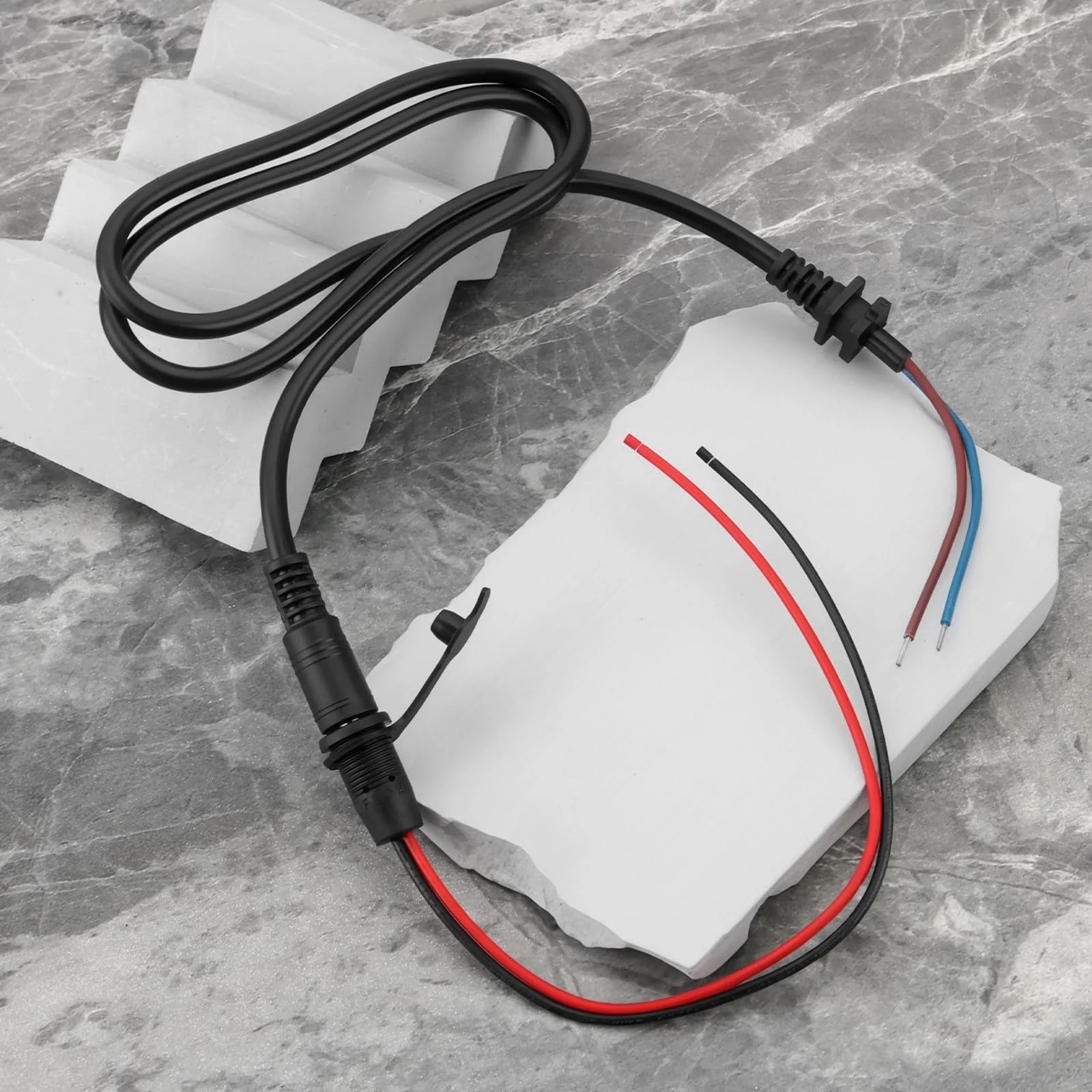 eMagTech 2 Sets Ladekabel, 2,1 mm Gleichstrom-Stecker, 2,1 mm Stecker und Buchse, für 36 V, 48 V, 60 V Elektro-E-Bike-Akku-Lade-Sets - Image 3