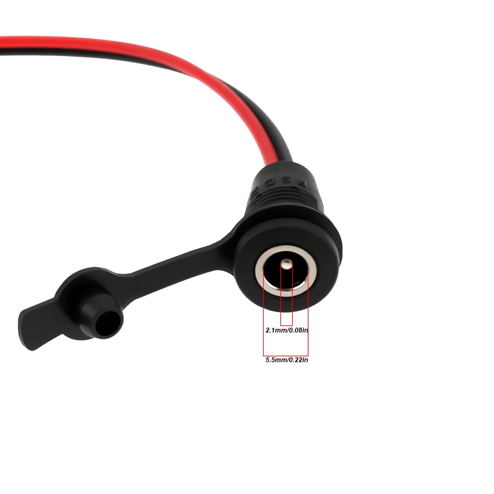 eMagTech 2 Sets Ladekabel, 2,1 mm Gleichstrom-Stecker, 2,1 mm Stecker und Buchse, für 36 V, 48 V, 60 V Elektro-E-Bike-Akku-Lade-Sets - Image 5