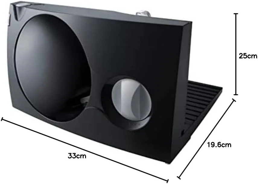 Emerio Allesschneider "Made in EU", Edelstahl Messereinheit in Deutschland produziert, einstellbar 0-17mm, BPA frei, platzsparend klappbar, mit Sicherheitsschalter, Eco 100 Watt, MS-125000.1, Schwarz - Image 2