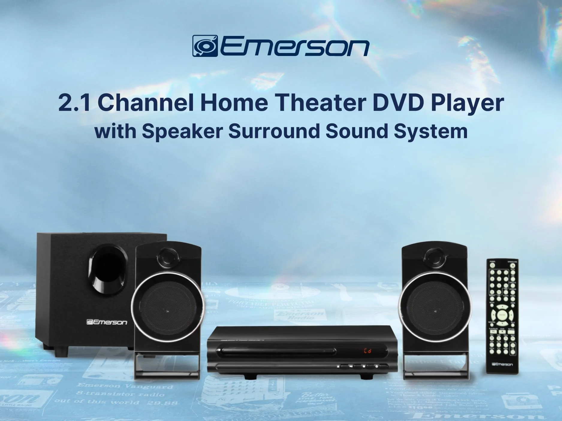 Emerson ED-8050 2.1-Kanal-Heimkino-DVD-Player und Surround-Sound-System mit Subwoofer, HDMI-Ausgang, USB-Wiedergabe und zwei Lautsprechern – ideal für immersives Film- und Musikerlebnis - Image 8