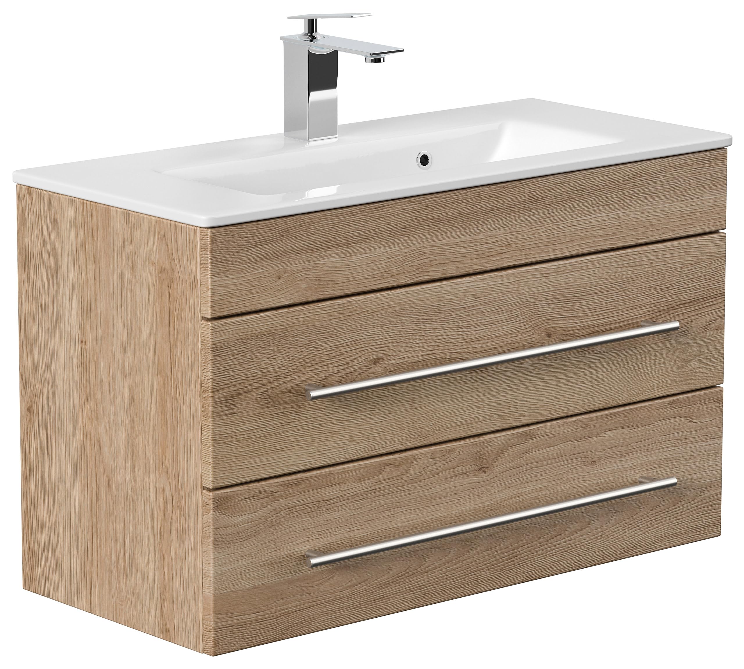 emotion Badmöbel Mars 800 Slimline Eiche hell seidenglanz - Image 7