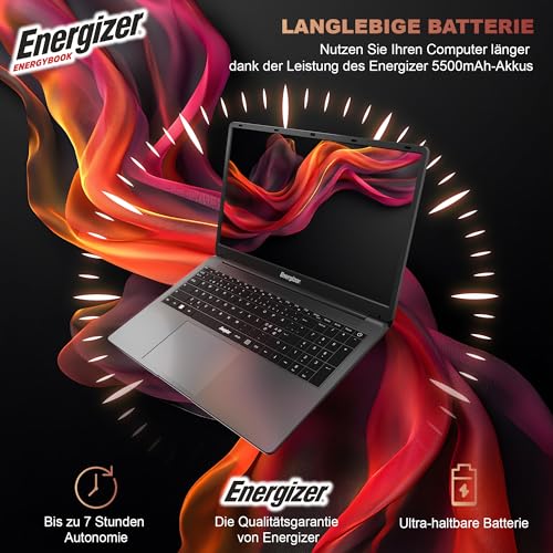 Energizer EnergyBook – 17,3'' HD+ Laptop, Intel Celeron Laptop, 4 GB RAM, 128 GB SSD, UHD-Grafik, Windows 11, QWERTY-Tastatur (intern), USB 3.0, HDMI - Image 5