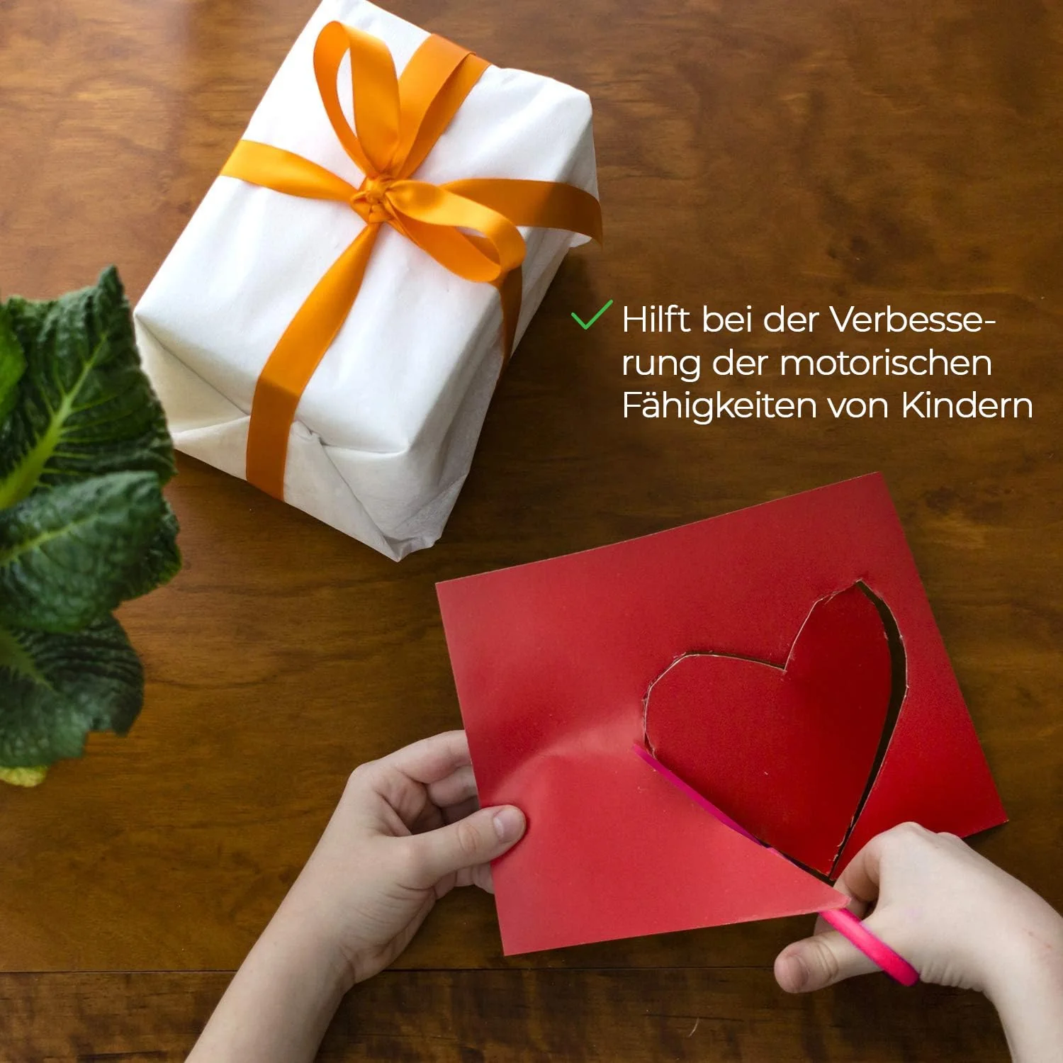 Enid Store Kinderschere ab 2 Jahre mit Sicherung | Rechts- und Linkshänder Kinder Schere mit Feder | Rosa - Image 2
