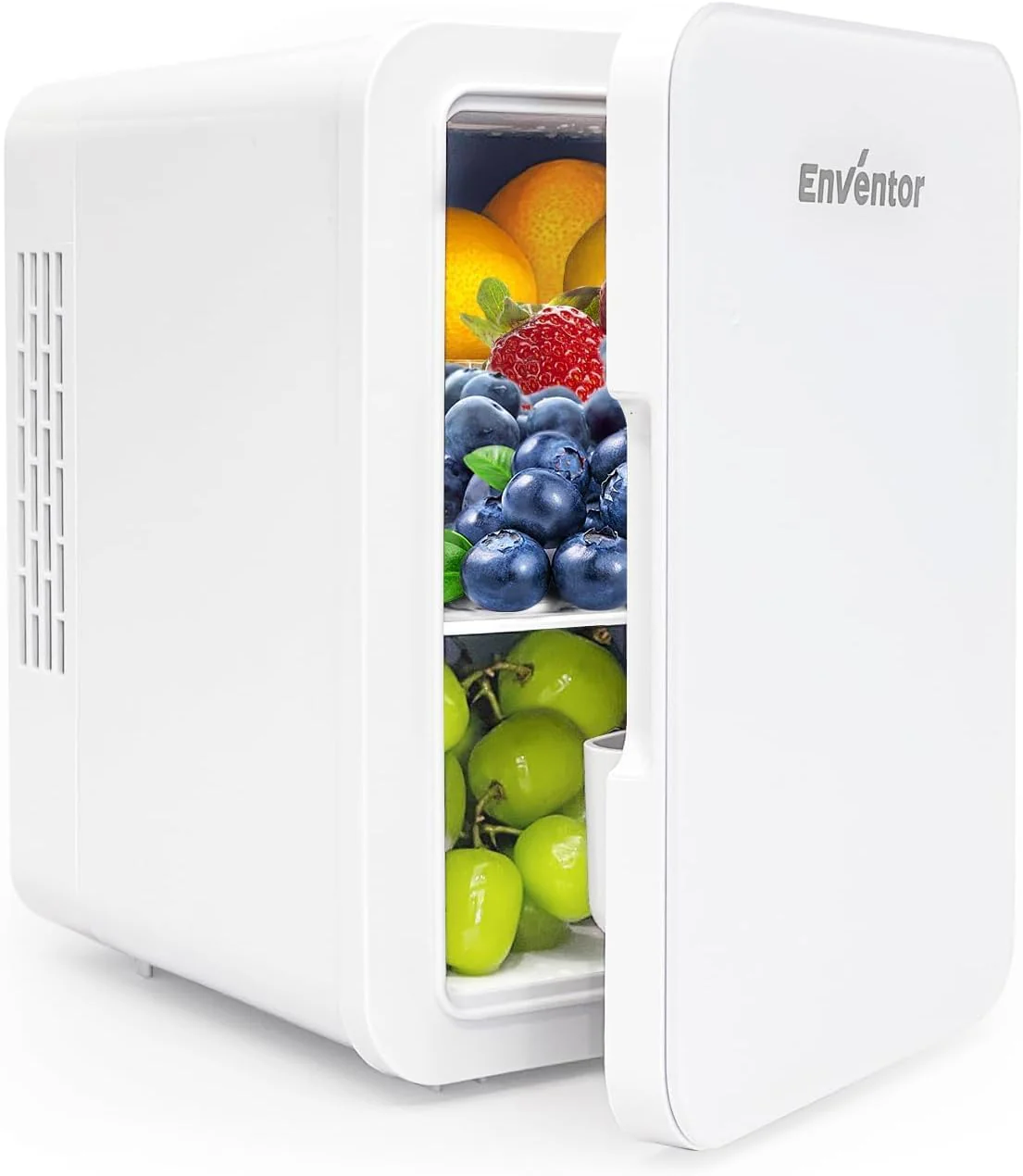 Enventor Mini Kühlschrank 4 Liter, 6 Dosen Mini-Kühlschränke für Schlafzimmer, AC+12V DC Stromkühler und Wärmer, Portable Kleiner Kühlschrank für Auto, Reisen, Kosmetik, Getränke, Obst, Weiß - Image 10