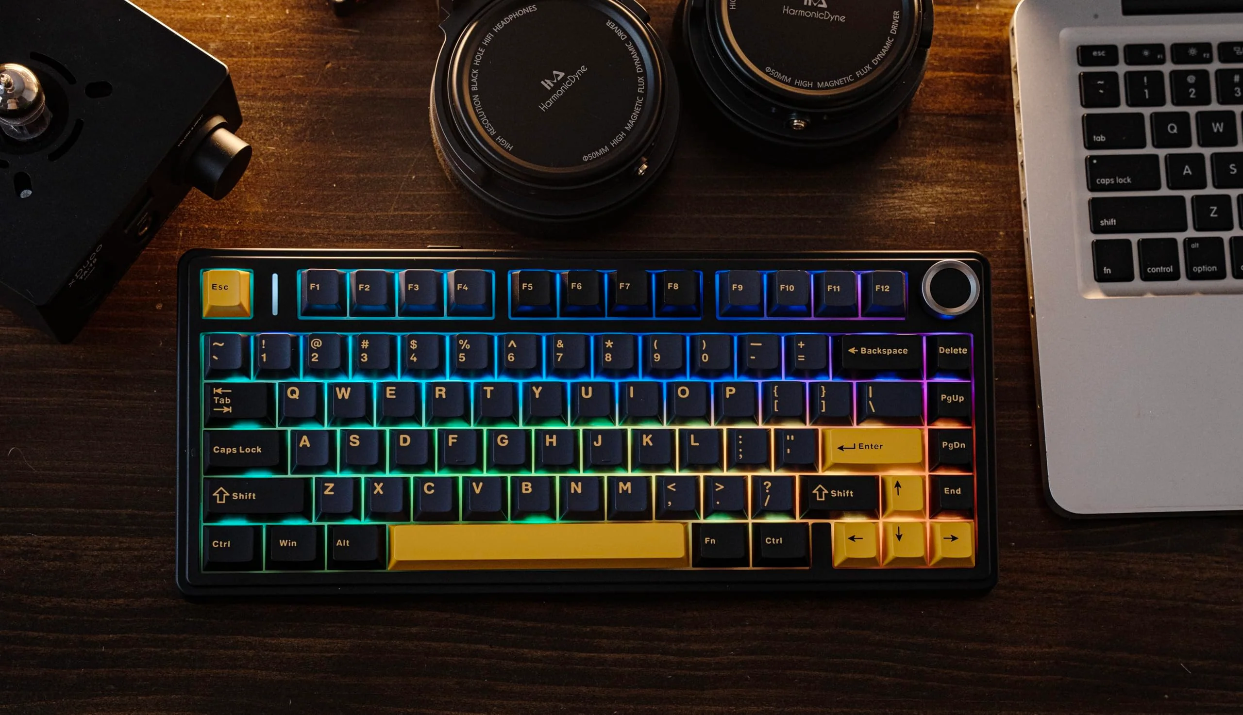 EPOMAKER x Aula F75 Gasket Mechanische Tastatur, 75% Hot swap-fühige Gaming-Tastatur mit Fünf-Schicht-Polsterung&Knopf, Bluetooth/Wireless/USB-C, RGB (Black, Ice Vein Switch) - Image 2