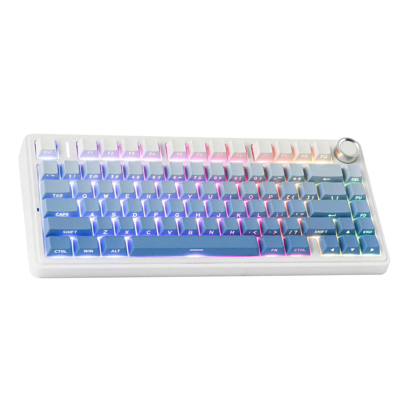 EPOMAKER x Aula F75 Gasket Mechanische Tastatur, 75% Hot swap-fühige Gaming-Tastatur mit Fünf-Schicht-Polsterung&Knopf, Bluetooth/Wireless/USB-C, RGB (Blue Ombre, LEOBOG Reaper Switch) - Image 3