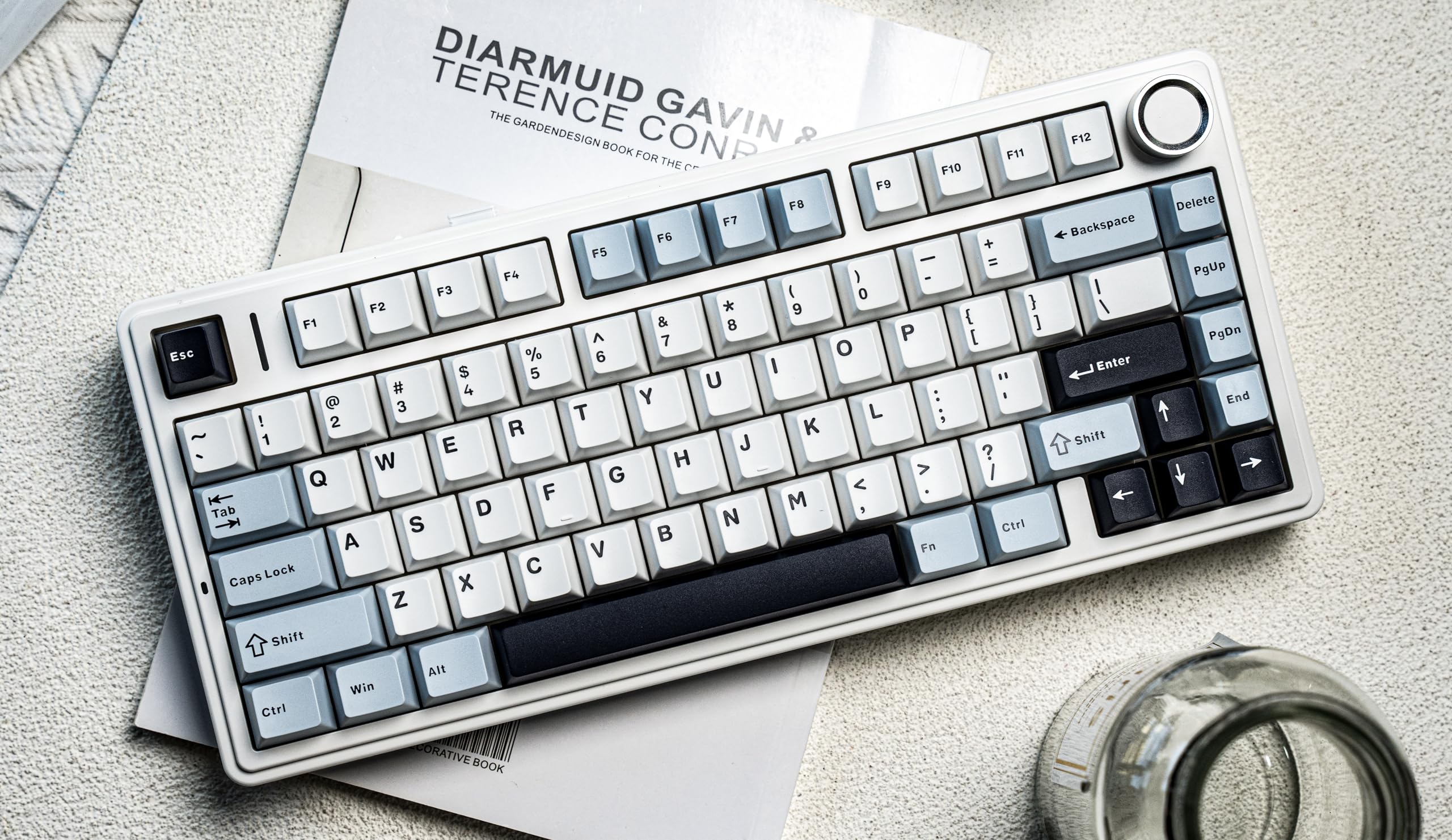 EPOMAKER x Aula F75 Gasket Mechanische Tastatur, 75% Hot swap-fühige Gaming-Tastatur mit Fünf-Schicht-Polsterung&Knopf, Bluetooth/Wireless/USB-C, RGB (Light Blue, LEOBOG Reaper Switch) - Image 3