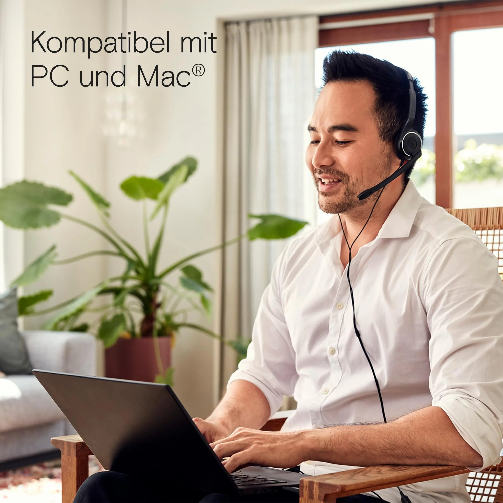 EPOS PC 8 USB On-Ear-Stereo Wired Headset mit Mikrofon, Kopfhörer mit Kabel, Inline-Lautstärke, Stummschaltung, Mikrofon-Rauschunterdrückung, Hochwertig, für Laptop, PC, Mac - Online-Anrufe Unterric - Image 4