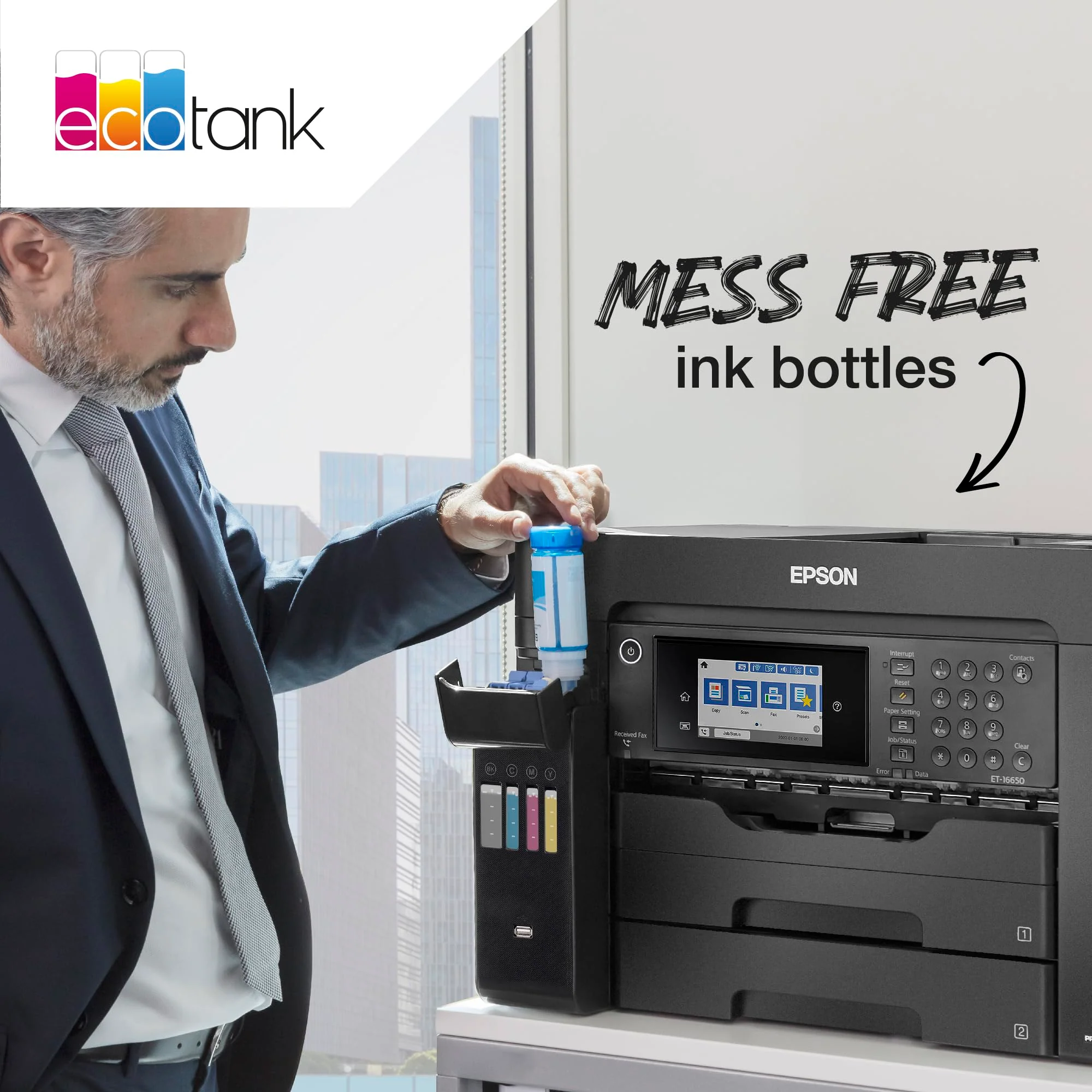 Epson EcoTank 113 Original Tinte in Flaschen, Multipack mit vier Farben, Pigmenttinte - Image 4