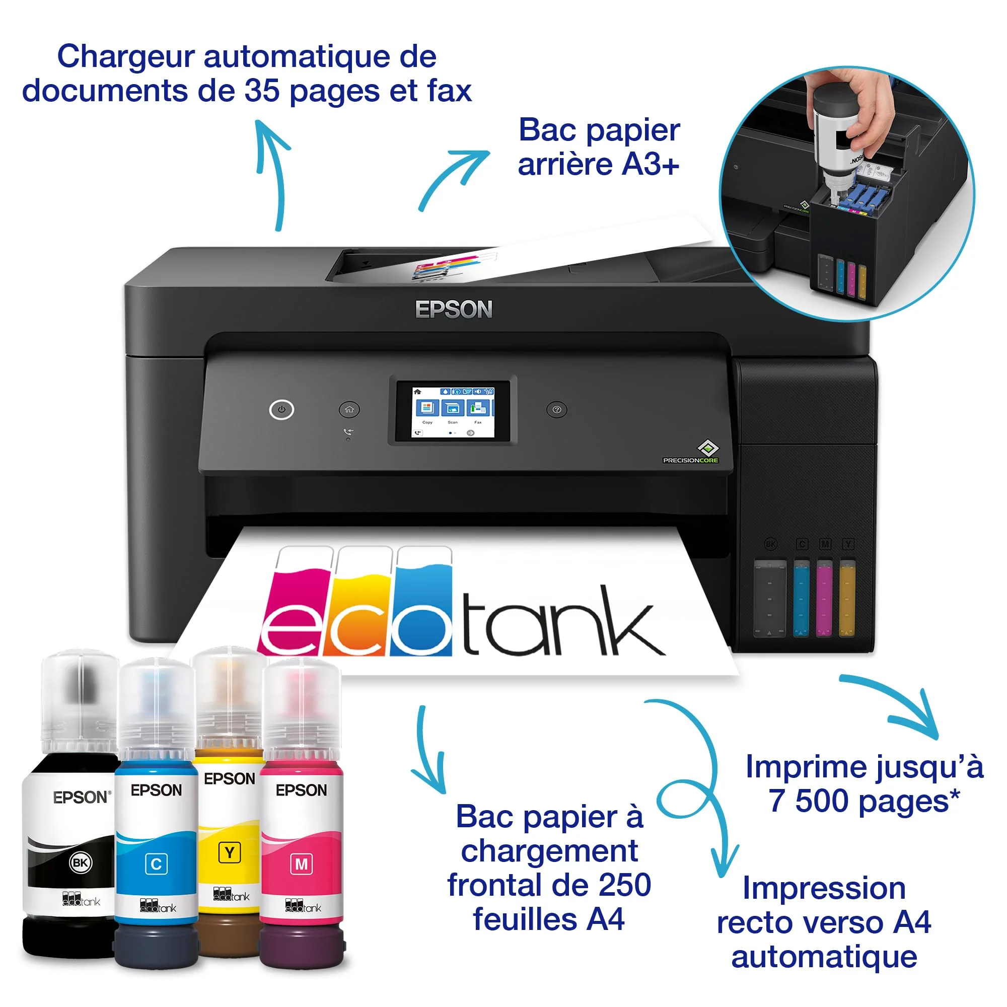 Epson EcoTank ET-15000 DIN-A3+-Multifunktions Wi–Fi-Tintentankdrucker, mit einem im Lieferumfang enthaltenen Vorrat an Tinten für bis zu 3 Jahre - Image 11