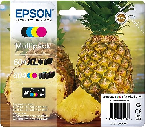 Epson Orginal 604 Tinte Ananas Multipack 4-farbig schwarz XL, CMY Standard XP-2200 XP-2205 XP-3200 XP-4205 WF2910DWF WF2930DWF WF2950DWF ReadyPrint Flex-Tintentarife - Image 12