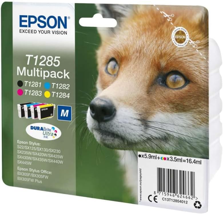Epson Original Durabrite Ultra, Multipack T1285 Tintenpatrone. Sortierte Farben (Schwarz, Gelb, Magenta, Cyan) - Image 2