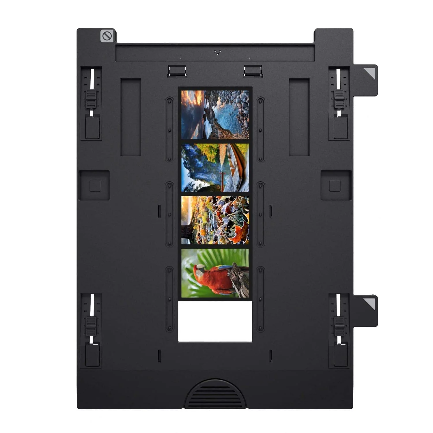 Epson Perfection V850, professioneller Fotoscanner, Scanner zum Digitalisieren von Fotos, Vorlagen, Dias und Negativen, Flachbettscanner mit hoher Auflösung, schwarz/silber
