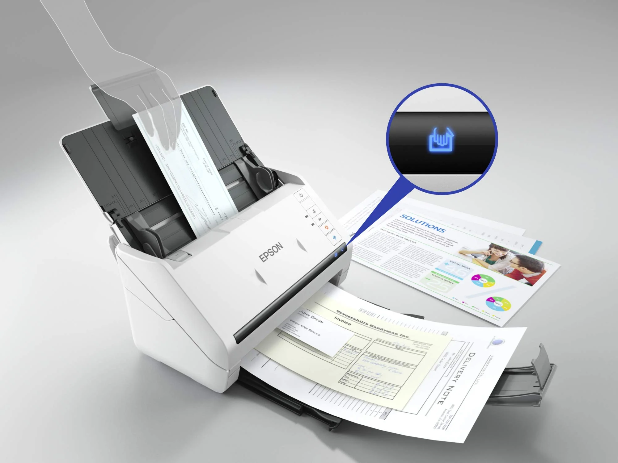 Epson Workforce DS-530II Netzwerk-Scanner mit Blatteinzug, 40 PPM, Ethernet und USB - Image 5