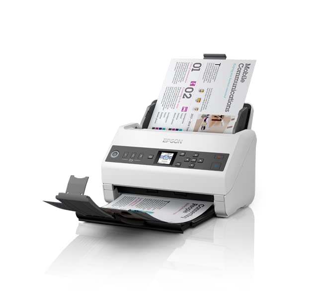 Epson Workforce DS-730N Standalone-Netzwerkscanner mit Einzelblatteinzug und Ethernet-Netzwerk, zuverlässiger DIN A4 Dokumentenscanner mit hoher Scangeschwindigkeit, ideal fürs Büro, weiß - Image 3