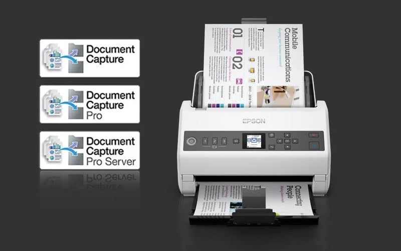 Epson Workforce DS-730N Standalone-Netzwerkscanner mit Einzelblatteinzug und Ethernet-Netzwerk, zuverlässiger DIN A4 Dokumentenscanner mit hoher Scangeschwindigkeit, ideal fürs Büro, weiß - Image 4