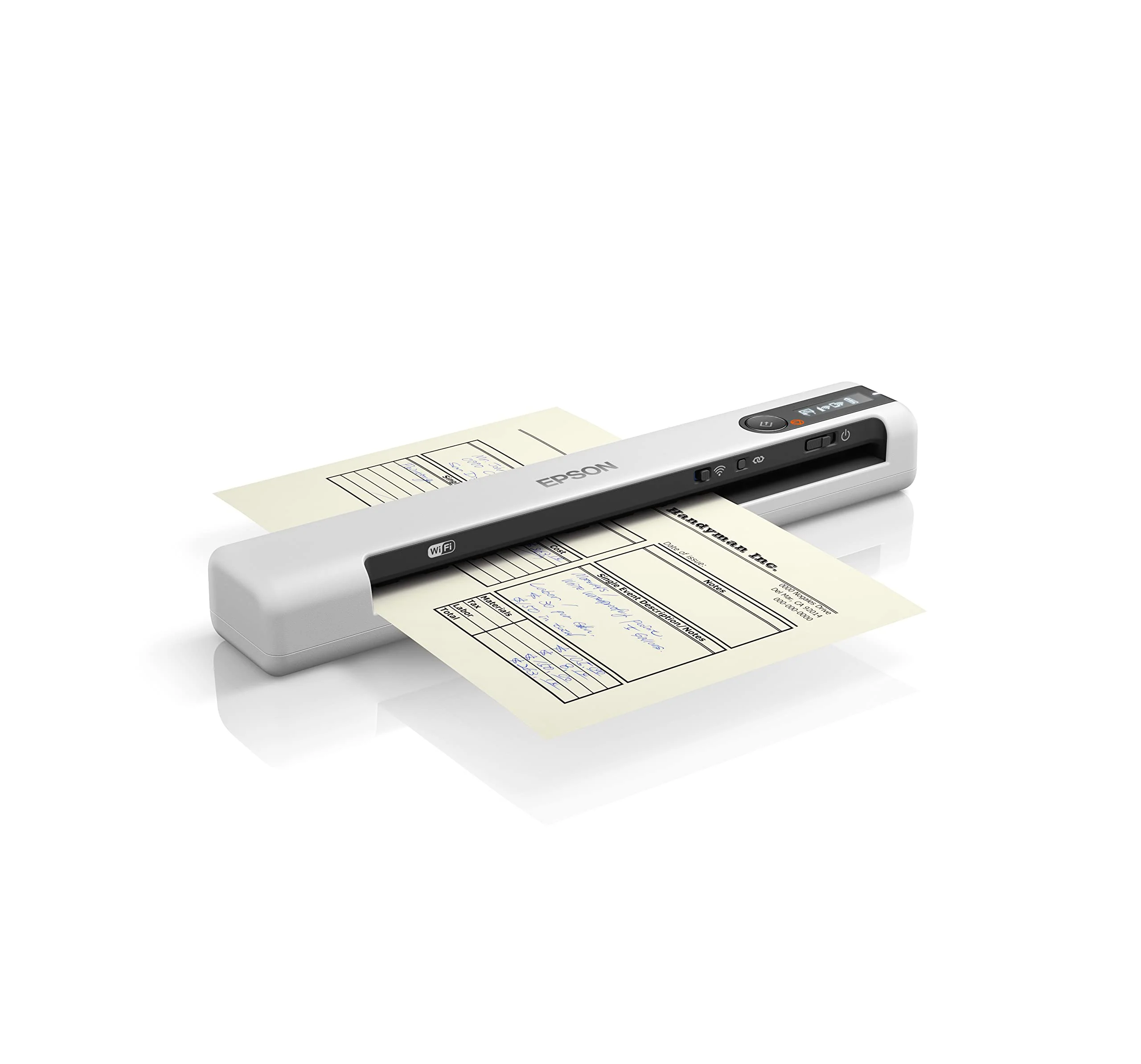 Epson Workforce DS-80W, mobiler Wi-Fi-Scanner mit hoher Scangeschwindigkeit, 300 Seiten pro Akkuladung, ideal für kleine Büros und Home Offices, weiß - Image 7