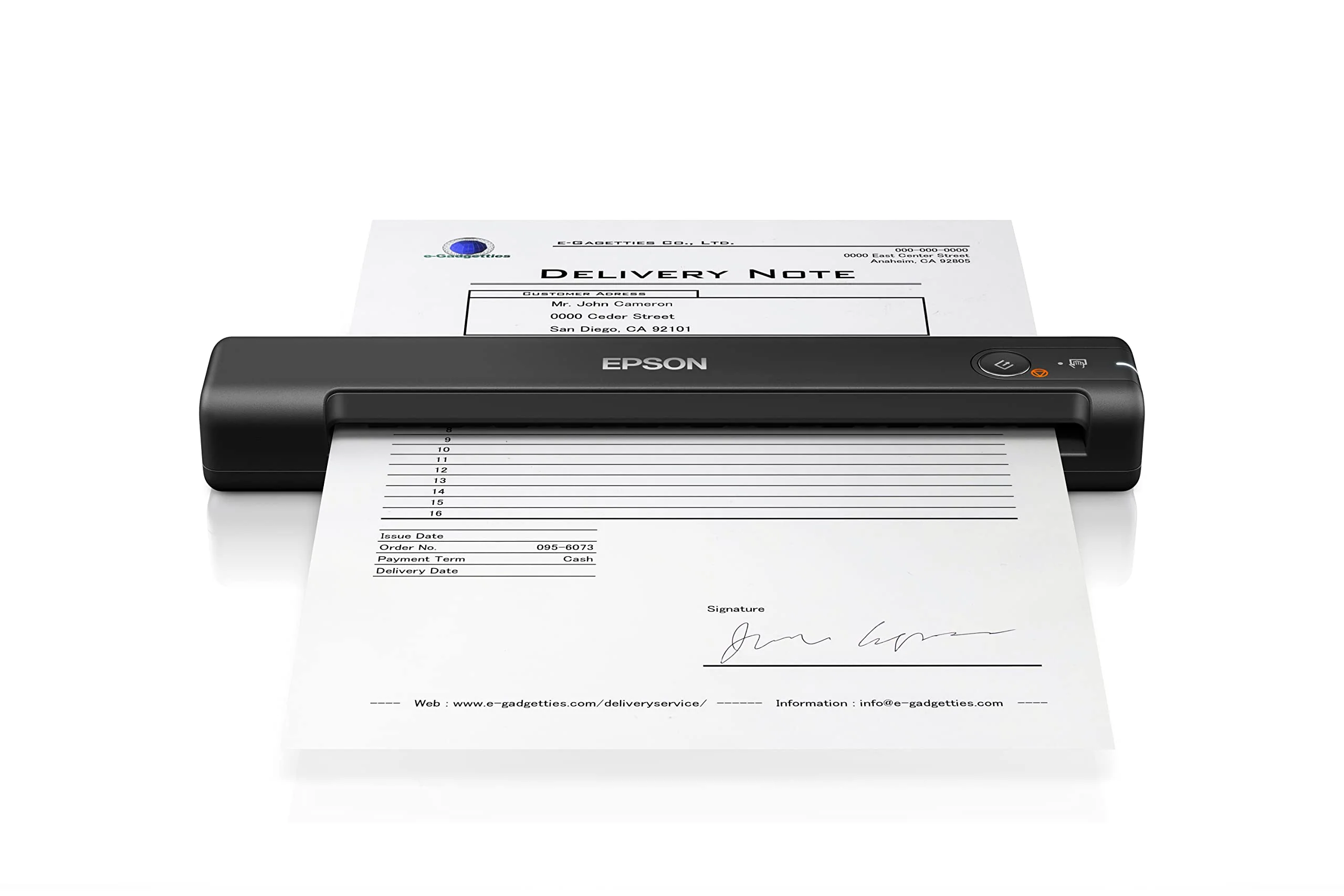 Epson Workforce ES-50, tragbarer A4 Dokumentenscanner mit hoher Scangeschwindigkeit, Scanner für hochauflösende Dokumente, ideal für kleine Büros und Home Offices, schwarz - Image 4