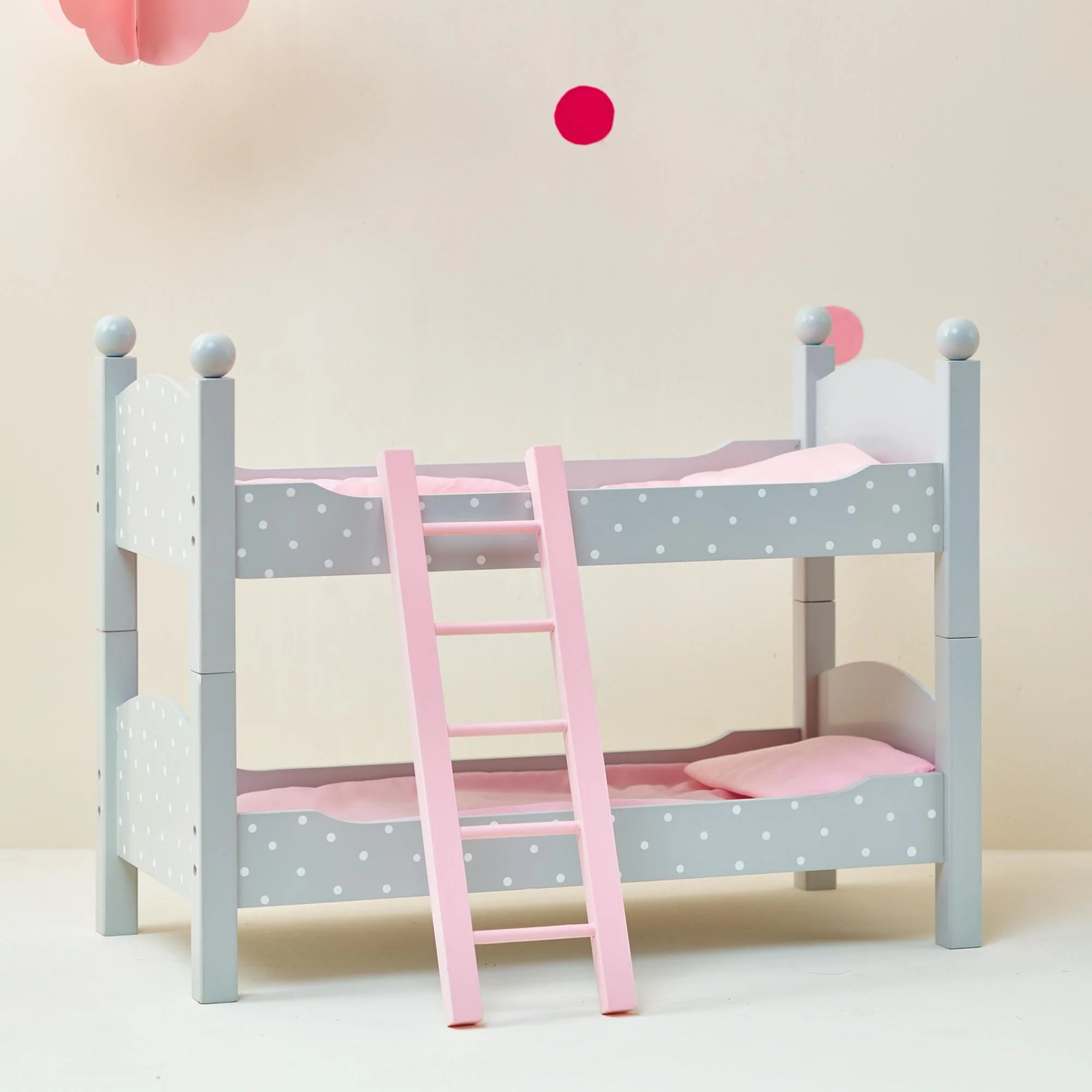Etagenbett Puppenbett aus Holz Puppenzubehör Puppen-Möbel Olivias WorldTD-0095AG - Image 7