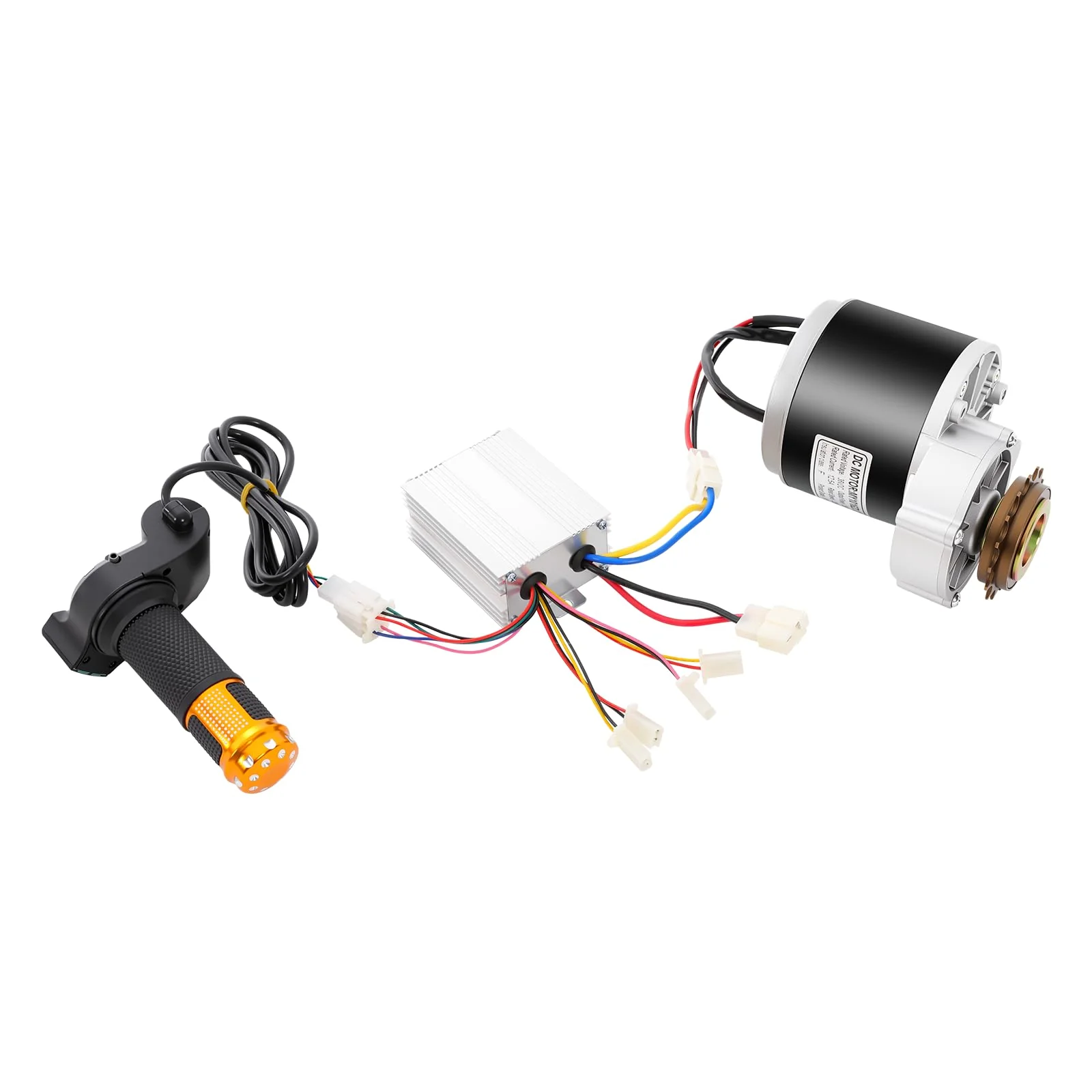 EUAIIPull Elektro Fahrrad Motor Umbausatz 36V 350W Hinterrad Conversion Twist Kit mit Freilauf Brush Motor E-Bike-Umrüstung für Fahrräder Mountainbikes Elektrodreiräder - Image 2