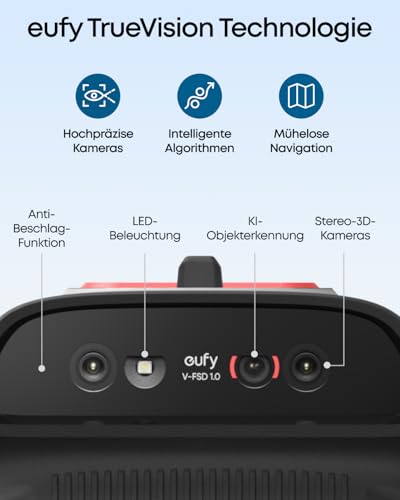 eufy C15 Mähroboter ohne Begrenzungskabel mit Garage, bis 500m², TrueVision, ohne RTK, Keine Signalprobleme, Auto-Kartierung, sicher für Igel, intelligente Navigation, präzises Randmähen - Image 3