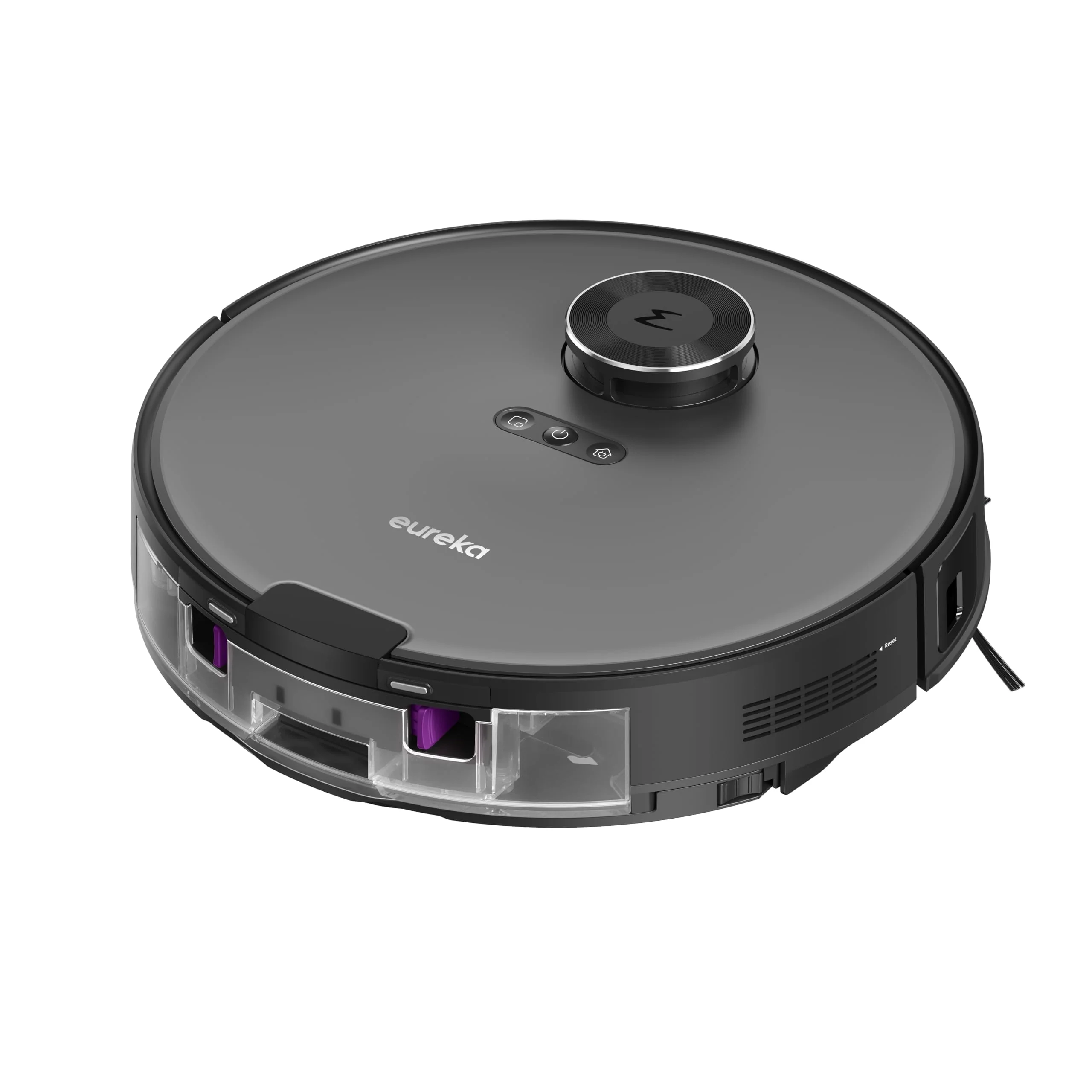 EUREKA E20 Plus Saug- & Wischroboter + beutelloser Multi-Zyklon Absaugstation (Duo-KI-3D-Hindernisvermeidung & Night Vison, 8000Pa, bis zu 300m2, Anti-Haarverhedderung, App- & Sprachsteuerung) schwarz - Image 12