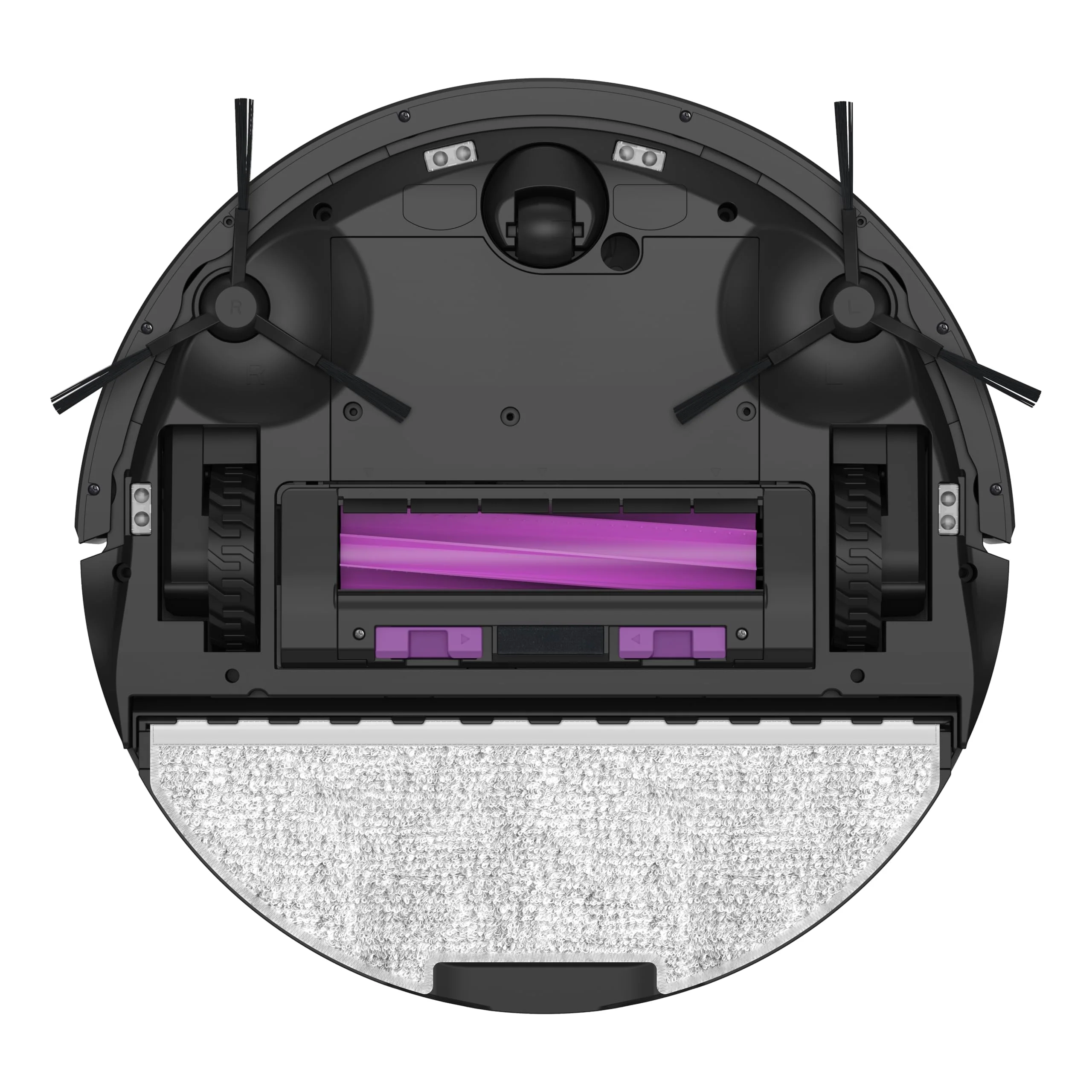 EUREKA E20 Plus Saug- & Wischroboter + beutelloser Multi-Zyklon Absaugstation (Duo-KI-3D-Hindernisvermeidung & Night Vison, 8000Pa, bis zu 300m2, Anti-Haarverhedderung, App- & Sprachsteuerung) schwarz - Image 17