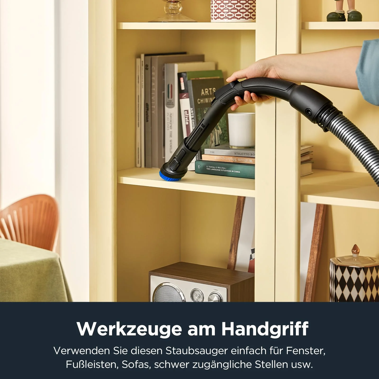 Eureka WhirlWind Staubsauger Beutellos, Leistungsstark, Kompakt und Leicht, für Hartböden und Teppich, HEPA-Filter, 8m Aktionsradius, 700W, 1,5L, Blau - Image 6