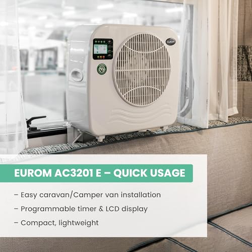 EUROM Split Klimaanlage AC2401 für Wohnwagen, Wohnmobil, Camping, Boot, Bus, Camper, Caravan, Mobilheim | Mobiles Klimagerät mit 2400 BTU | Verbessertes Modell dem legendären Klima AC2400 - Image 5
