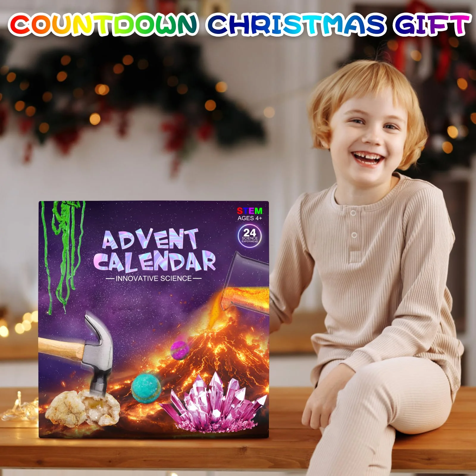 Experimente Adventskalender 2025 Kinder Weihnachtskalender Experimentierkästen Weihnachtskalender Mädchen Jungen - Image 3