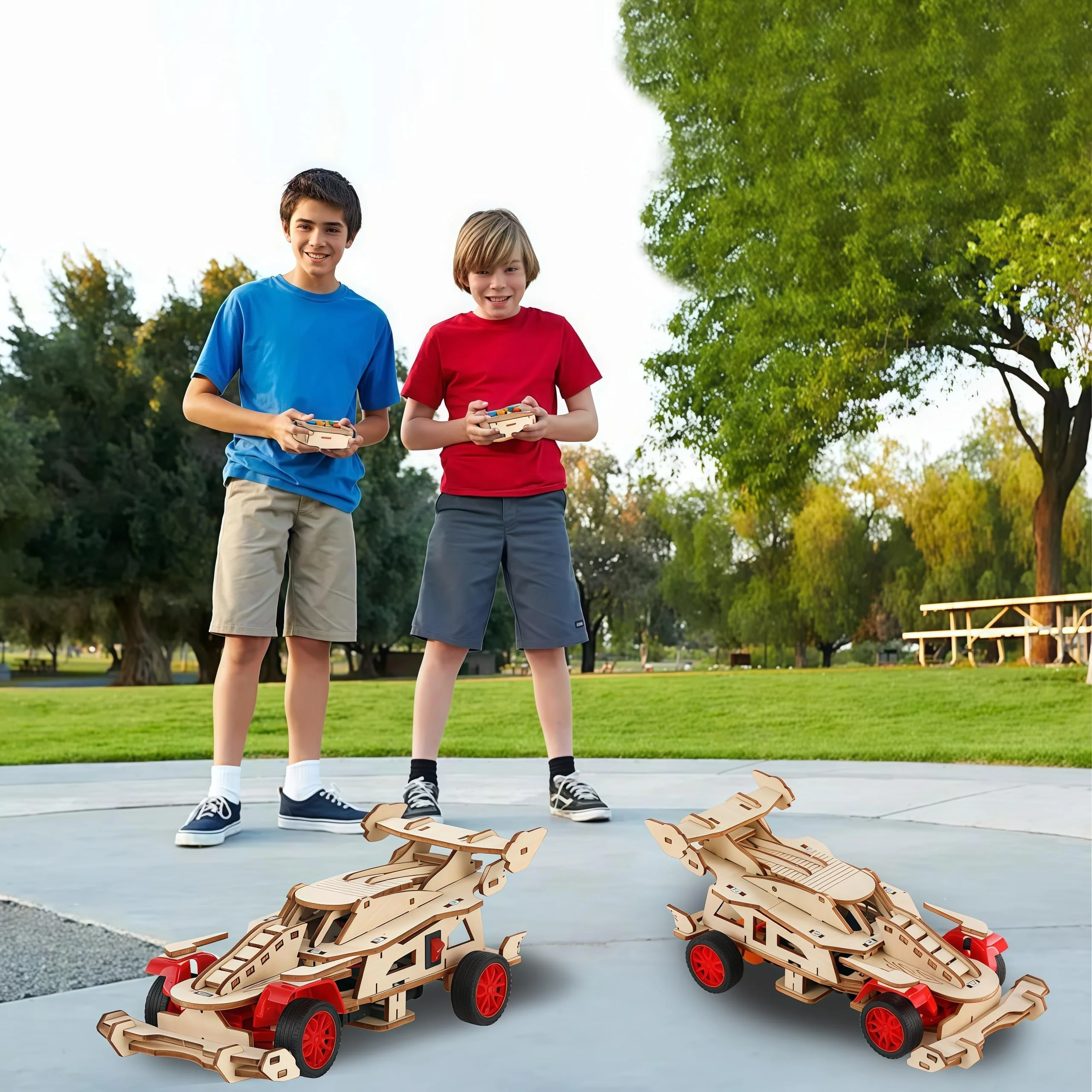 Experimente für Kinder ab 8, 9, 10, 11, 12, 13, 14 Jahren,Formel 1 Ferngesteuertes Auto Bausatz aus Holz für Jungen & Mädchen,Wissenschaftsspielzeug Geschenk Lernspielzeug für 8-12 Jährige - Image 6