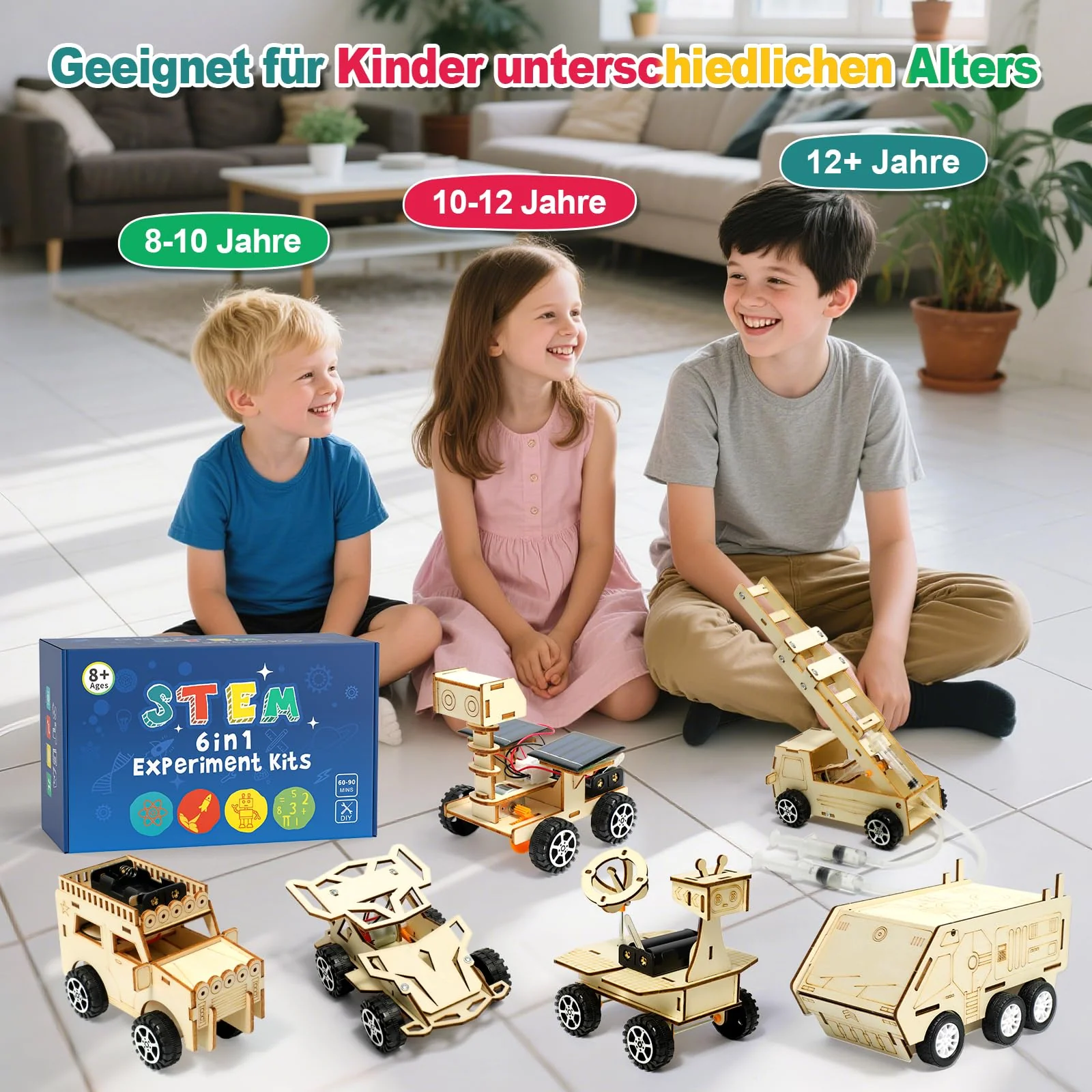 Experimente für Kinder ab 8 9 10 11 12, Auto Elektronik Baukasten, Experimentierkasten, Elektro Baukasten, Holz Auto Bausatz Kinder Spielzeug Geschenke ab 8-14 Jahre Jungen - Image 4