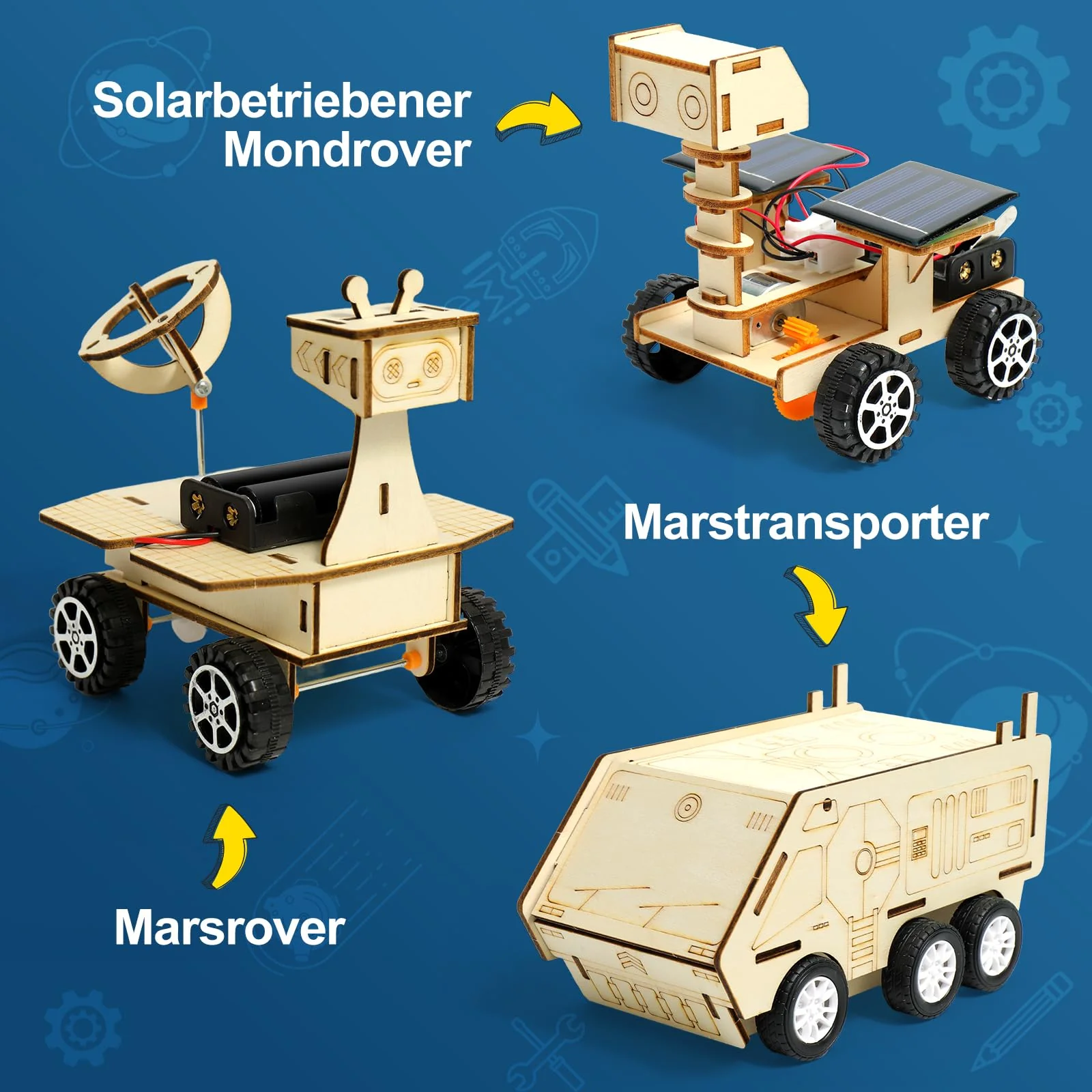 Experimente für Kinder ab 8 9 10 11 12, Auto Elektronik Baukasten, Experimentierkasten, Elektro Baukasten, Holz Auto Bausatz Kinder Spielzeug Geschenke ab 8-14 Jahre Jungen - Image 8