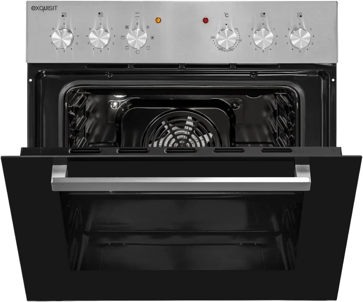 Exquisit Einbauherd-Set Backofen EHE10156-U-020 Set inox | Energieeffizienzklasse A | 59 l Garraum | Grill | Umluft | Glaskeramikkochfeld | rahmenlos | Einbaubackofen 60 cm - Image 15