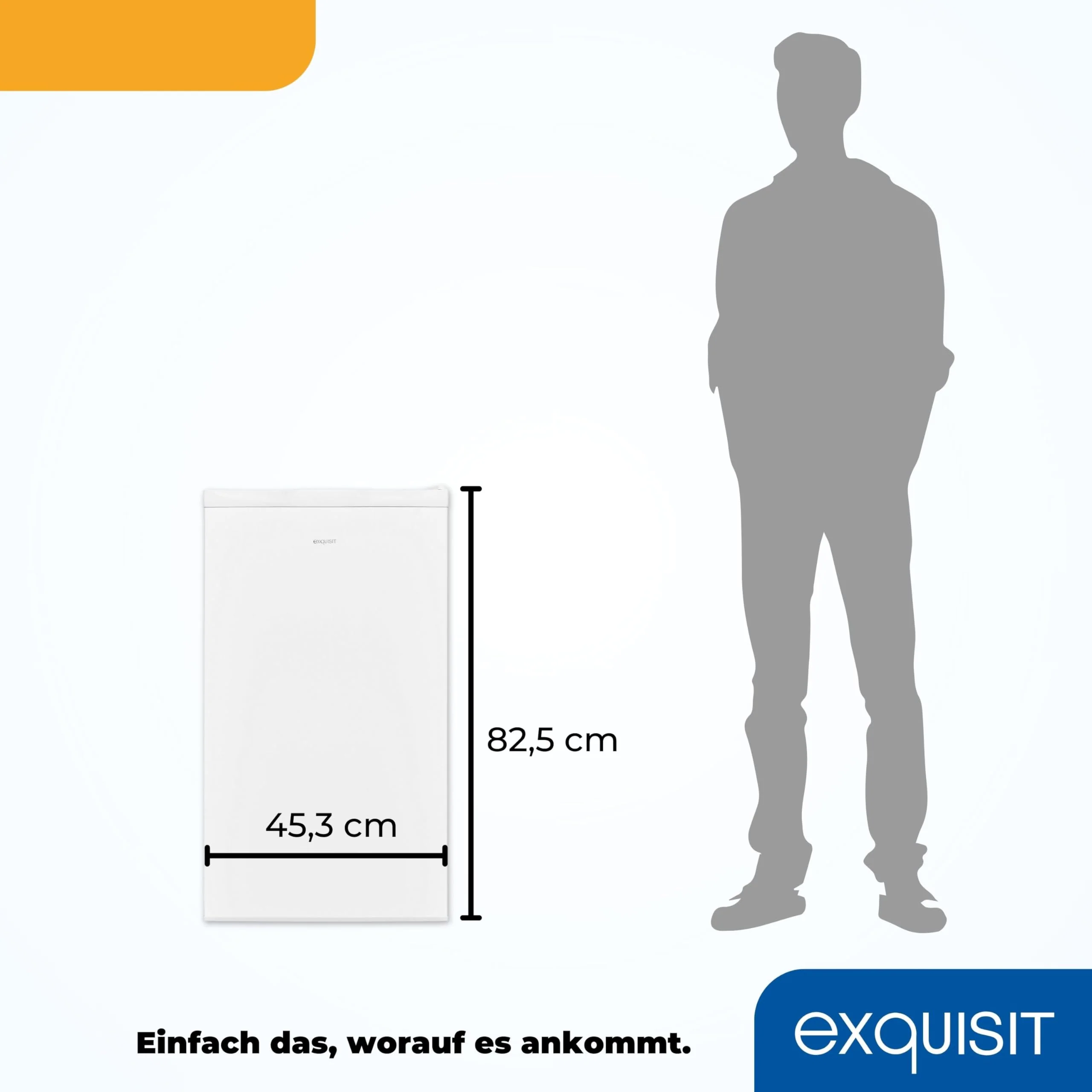 Exquisit Gefrierschrank, 4-Sterne-Gefrieren, Gefrierschrank klein, 63 Liter, kompakt, Tiefkühlschrank, GS5111-330E weiss - Image 9