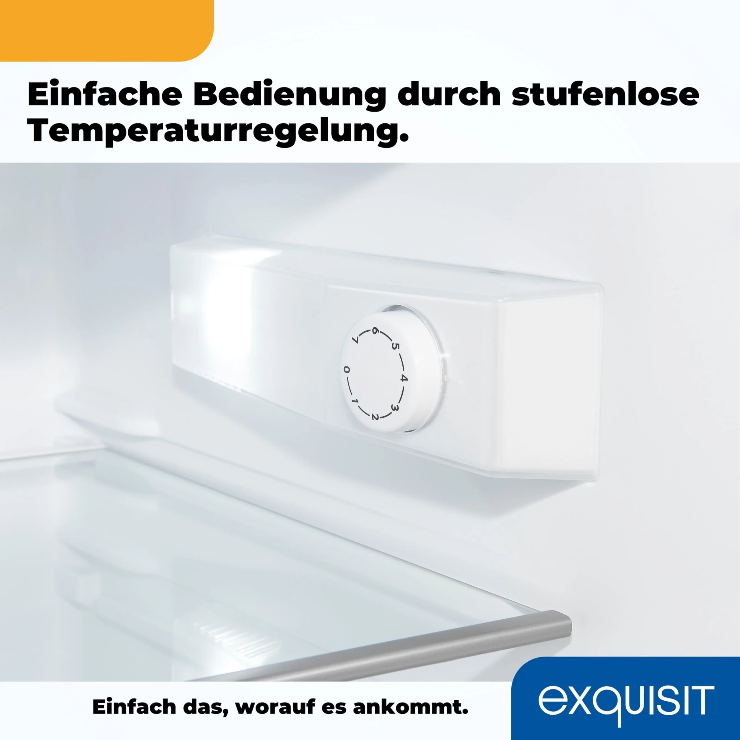 Exquisit Kühlschrank mit Gefrierfach, 120 Liter, 4-Sterne-Gefrierfach, Kühlschrank freistehend, KS516-4-H-010D weiss - Image 2