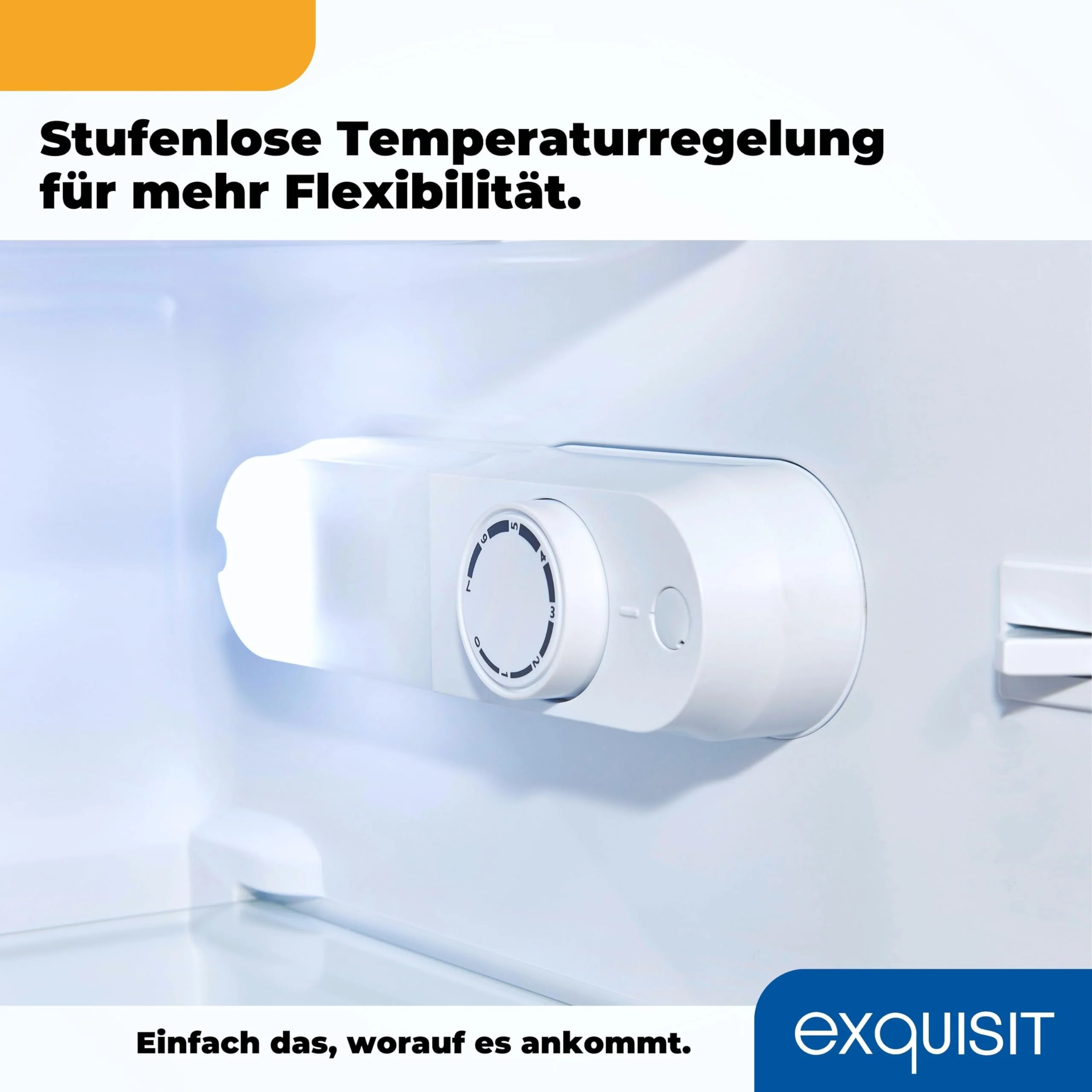 Exquisit Kühlschrank mit Gefrierfach, 82 Liter, Freistehend, Kompakt, 3-Sterne, KS5117-3-010E weiss - Image 8