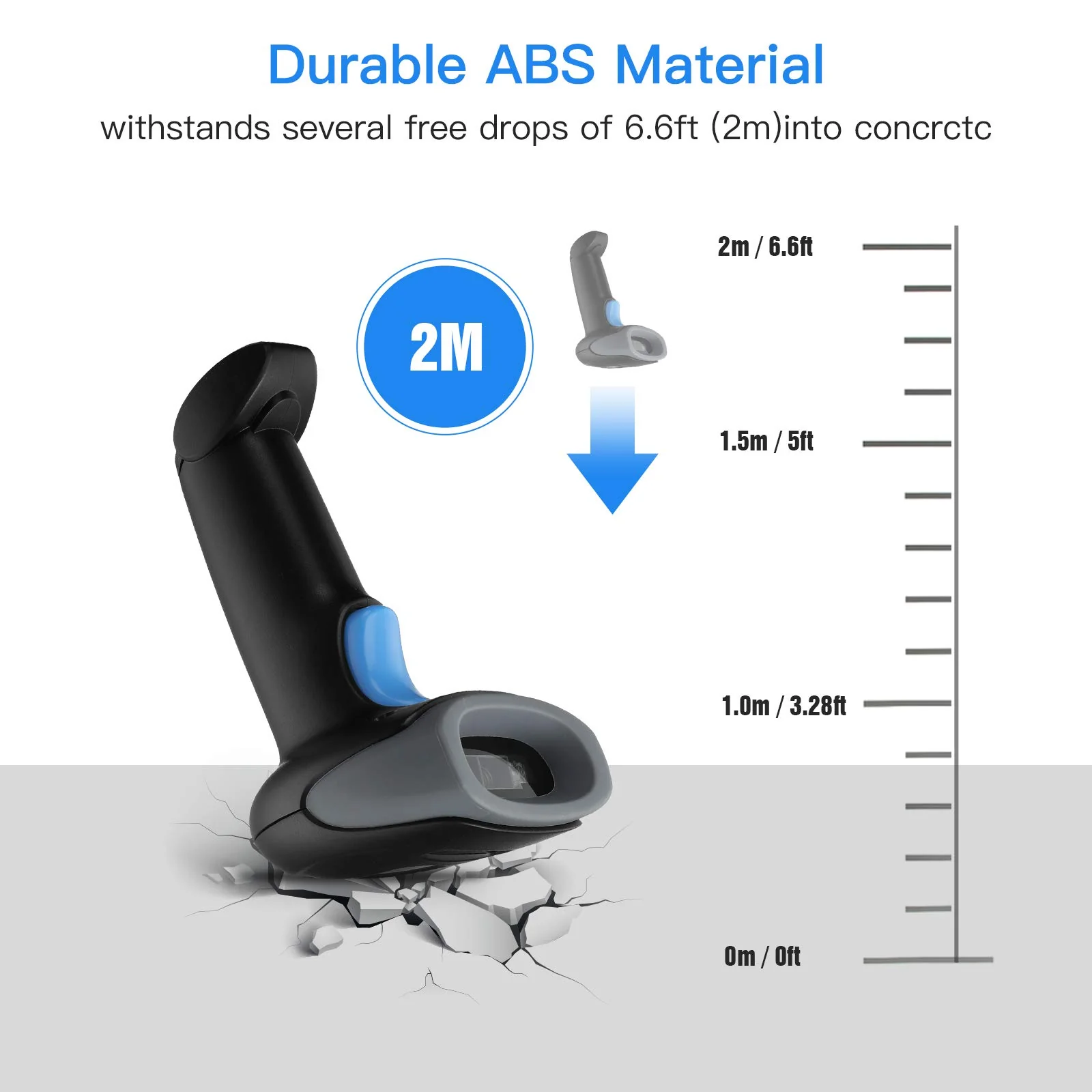 Eyoyo 1D 2D QR Barcode Scanner with Stand, Handheld USB Wired Scanner for Inventory Management, Portable Bar Code/QR Code Reader Screen Scanning Auto Sensing- Handsfree Scanner - Image 12