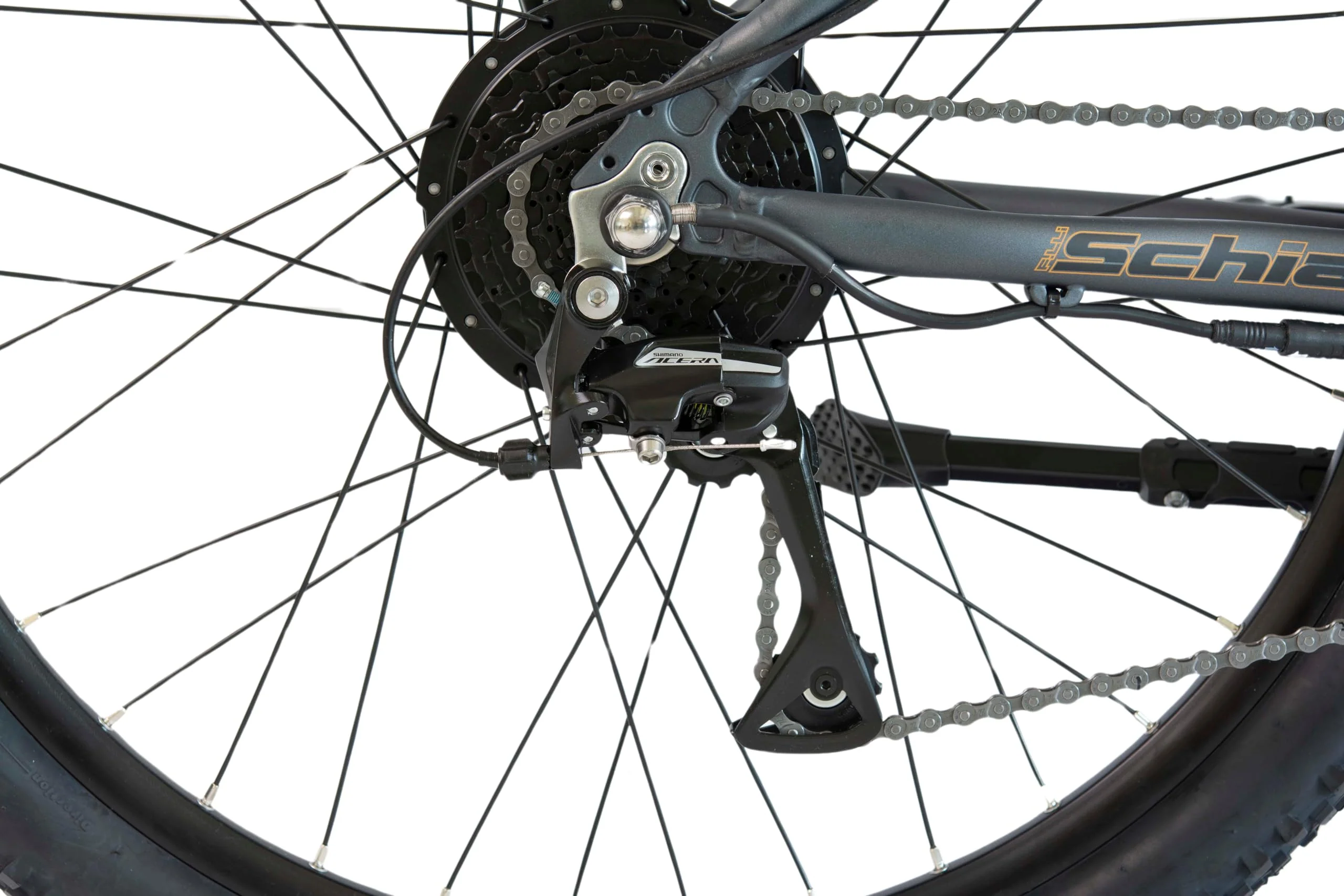 F.lli Schiano Braver, E Bike Mountainbike, 27.5 Zoll, 36V 11.6Ah Abnehmbarer Akku, Motor 250W 50Nm, MTB Ebike für Herren/Damen, Grau - Image 3