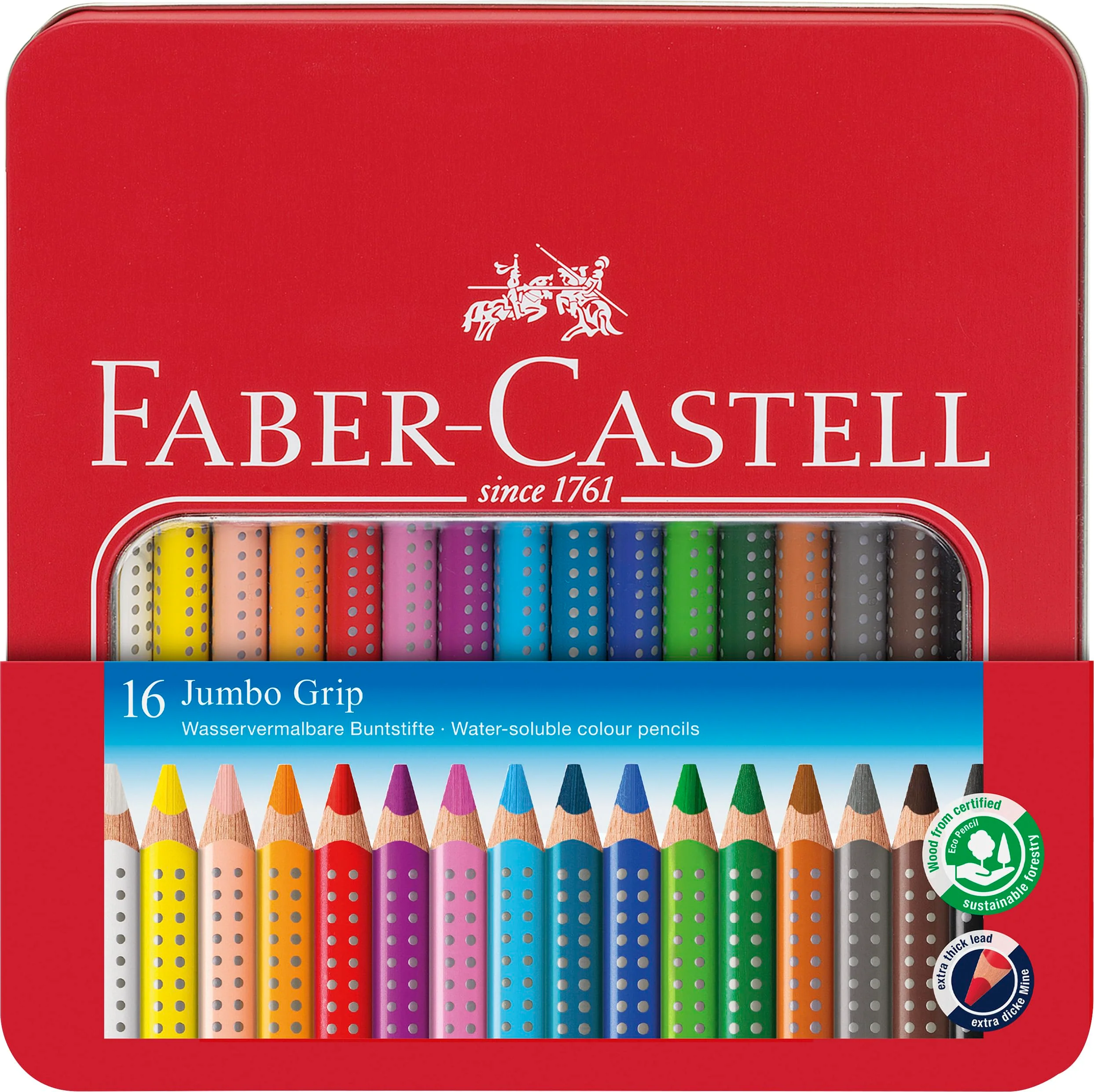 Faber-Castell 205226 - Buntstifte Set Schulanfang, 17-teilig, inkl. Spitzer für Jumbo Buntstifte - Image 10