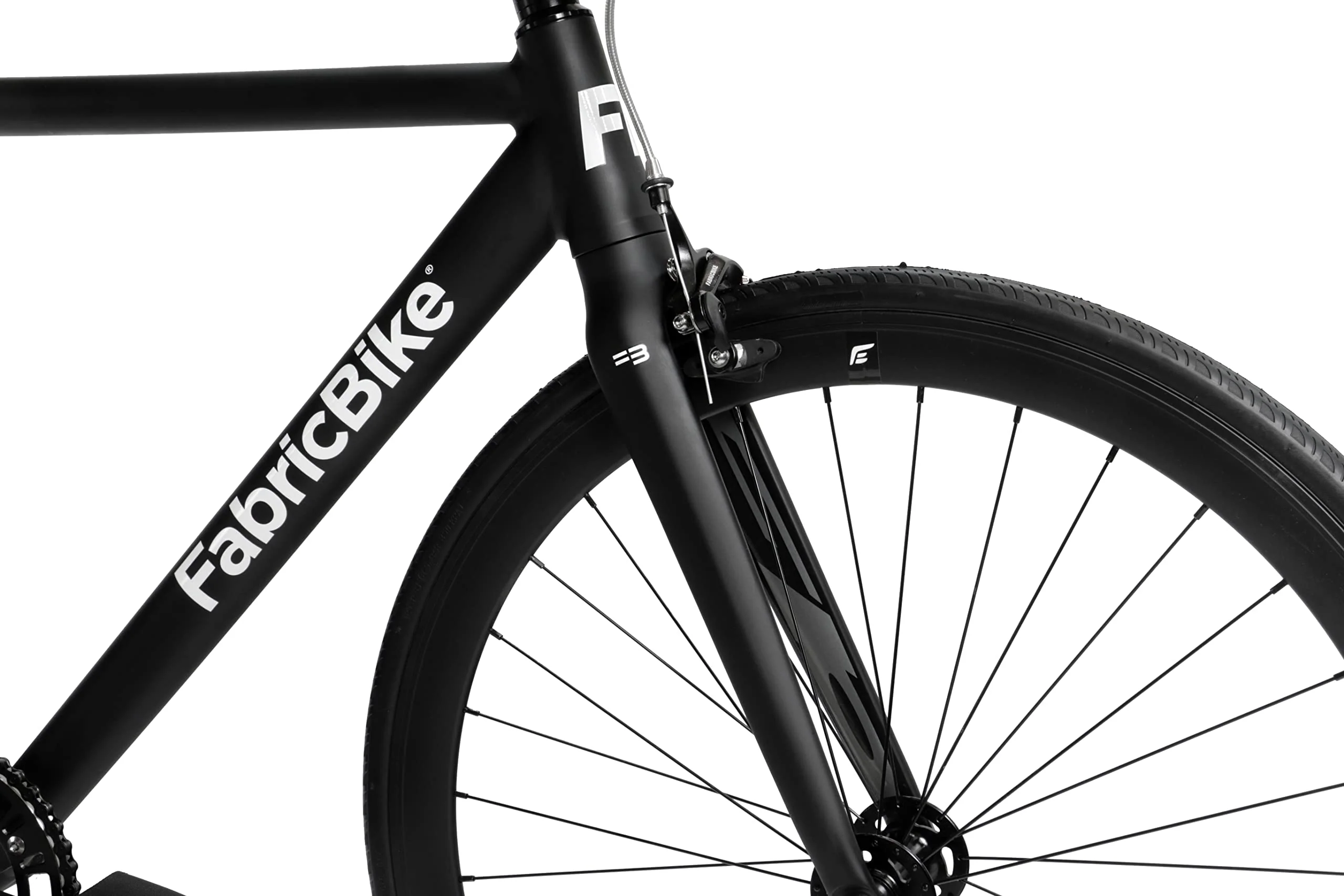 FabricBike Light - Fixed Gear Fahrrad, Single Speed Fixie Starre Nabe, Aluminium Rahmen und Gabel, Räder 28", 4 Farben, 3 Größen, 9.45 kg (Größe M) (L-58cm, Light Matte Black) - Image 6