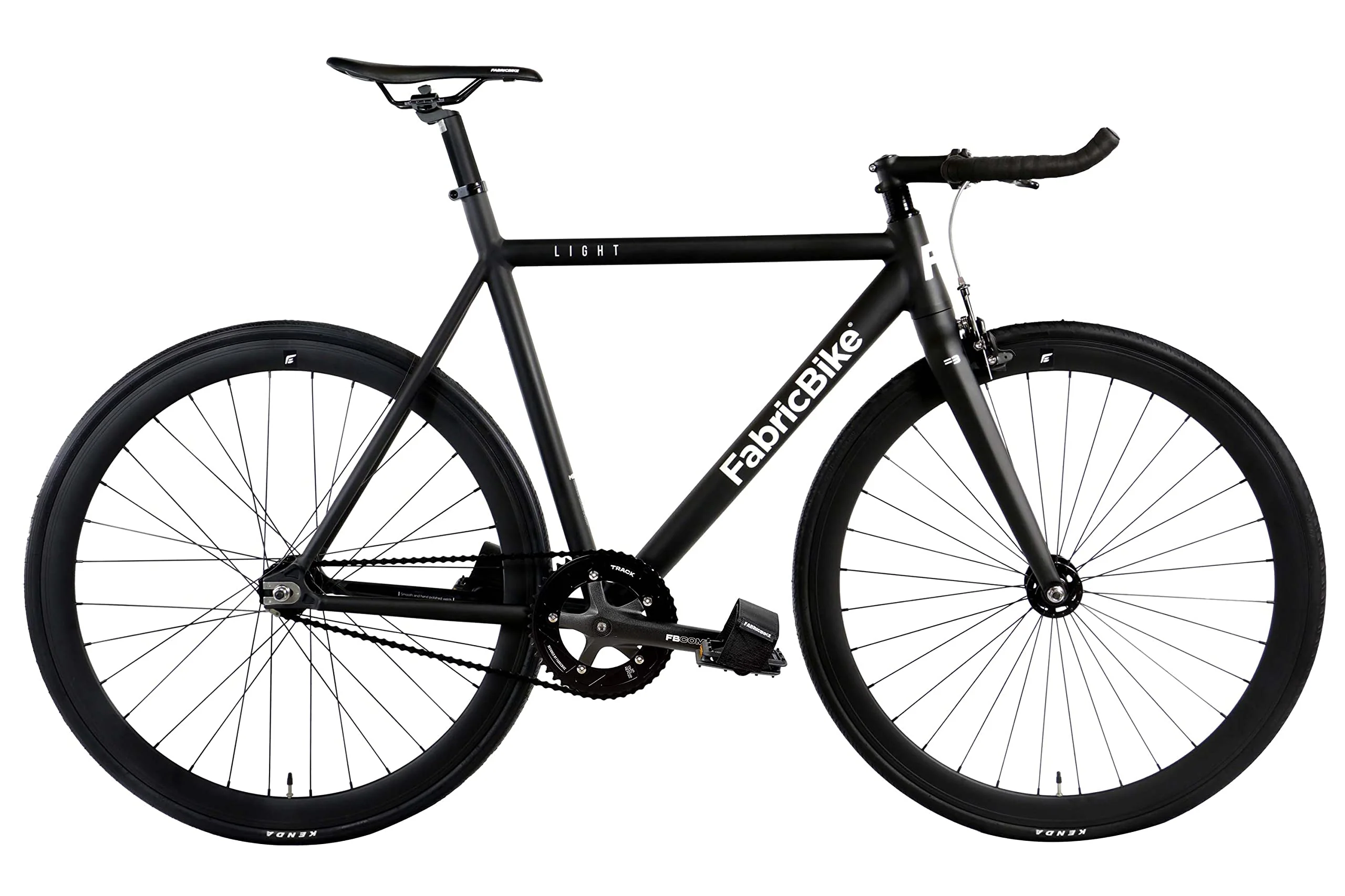 FabricBike Light - Fixed Gear Fahrrad, Single Speed Fixie Starre Nabe, Aluminium Rahmen und Gabel, Räder 28", 4 Farben, 3 Größen, 9.45 kg (Größe M) (L-58cm, Light Matte Black) - Image 7