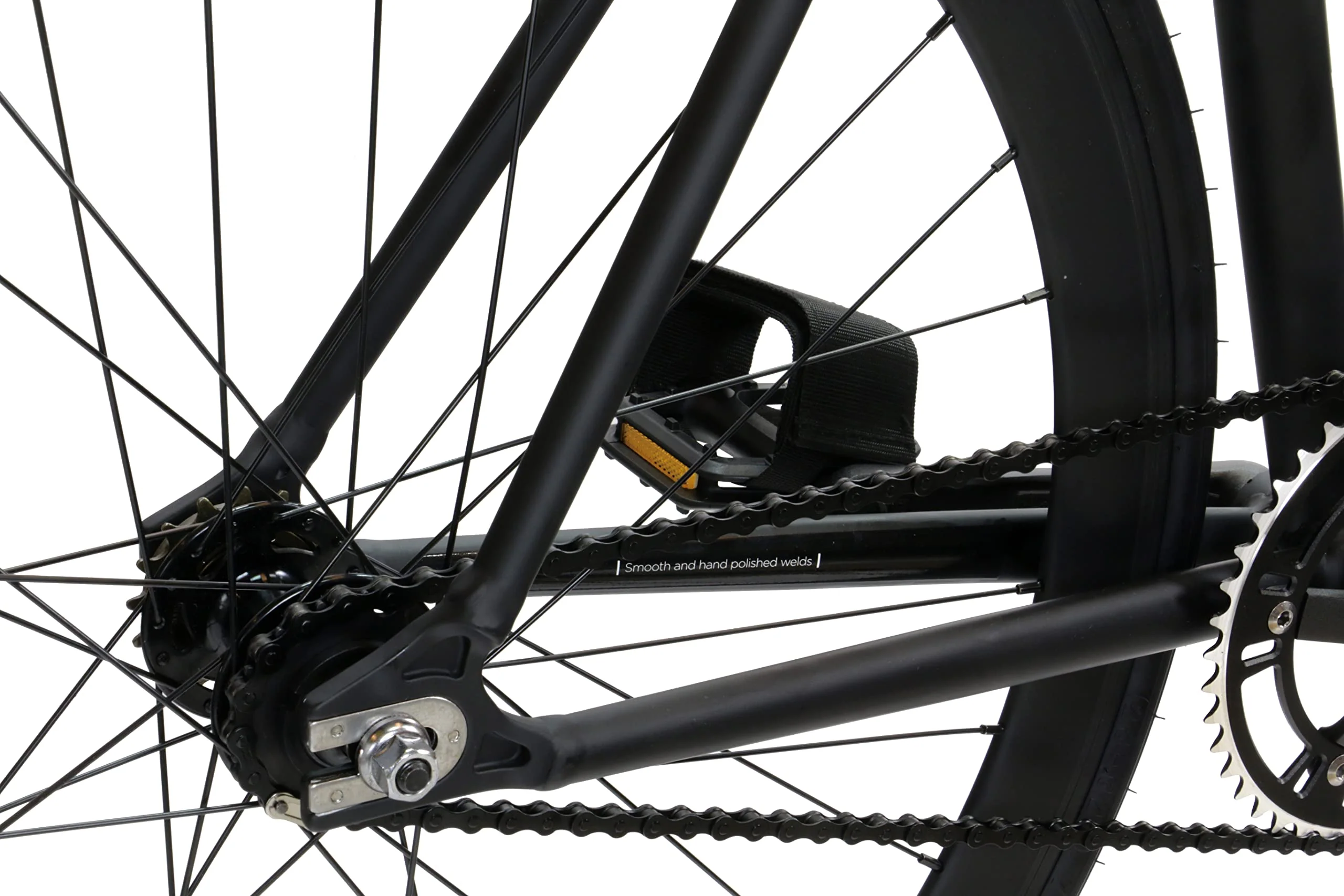 FabricBike Light - Fixed Gear Fahrrad, Single Speed Fixie Starre Nabe, Aluminium Rahmen und Gabel, Räder 28", 4 Farben, 3 Größen, 9.45 kg (Größe M) (L-58cm, Light Matte Black) - Image 8