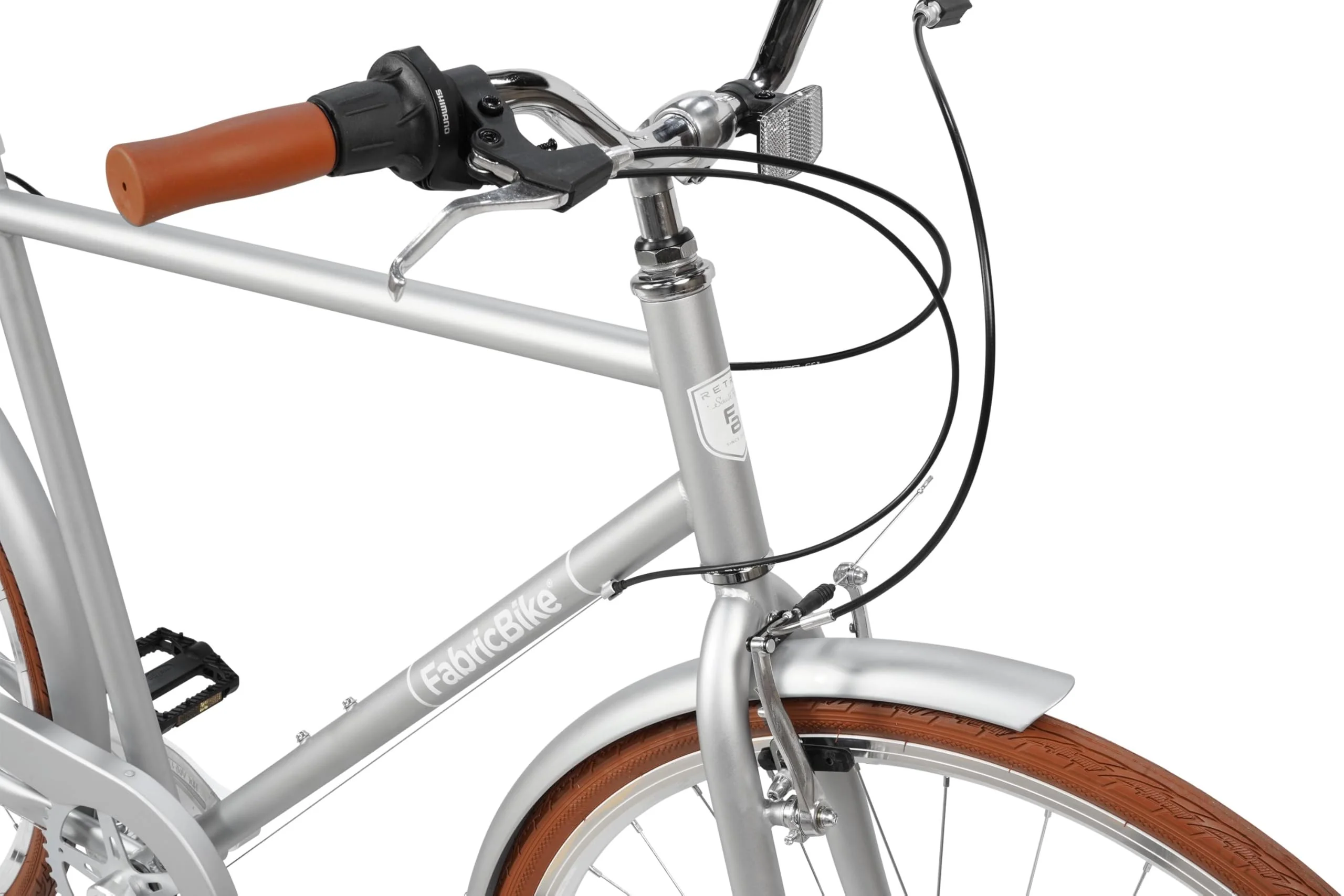 FabricBike Southken - City Bike 28 Zoll, Cityräder, klassisches Stadtrad, Fahrrad mit Korb, bequemer Sattel, 7-Gang-Schaltung (Southken Matte Grey, L-58cm) - Image 3