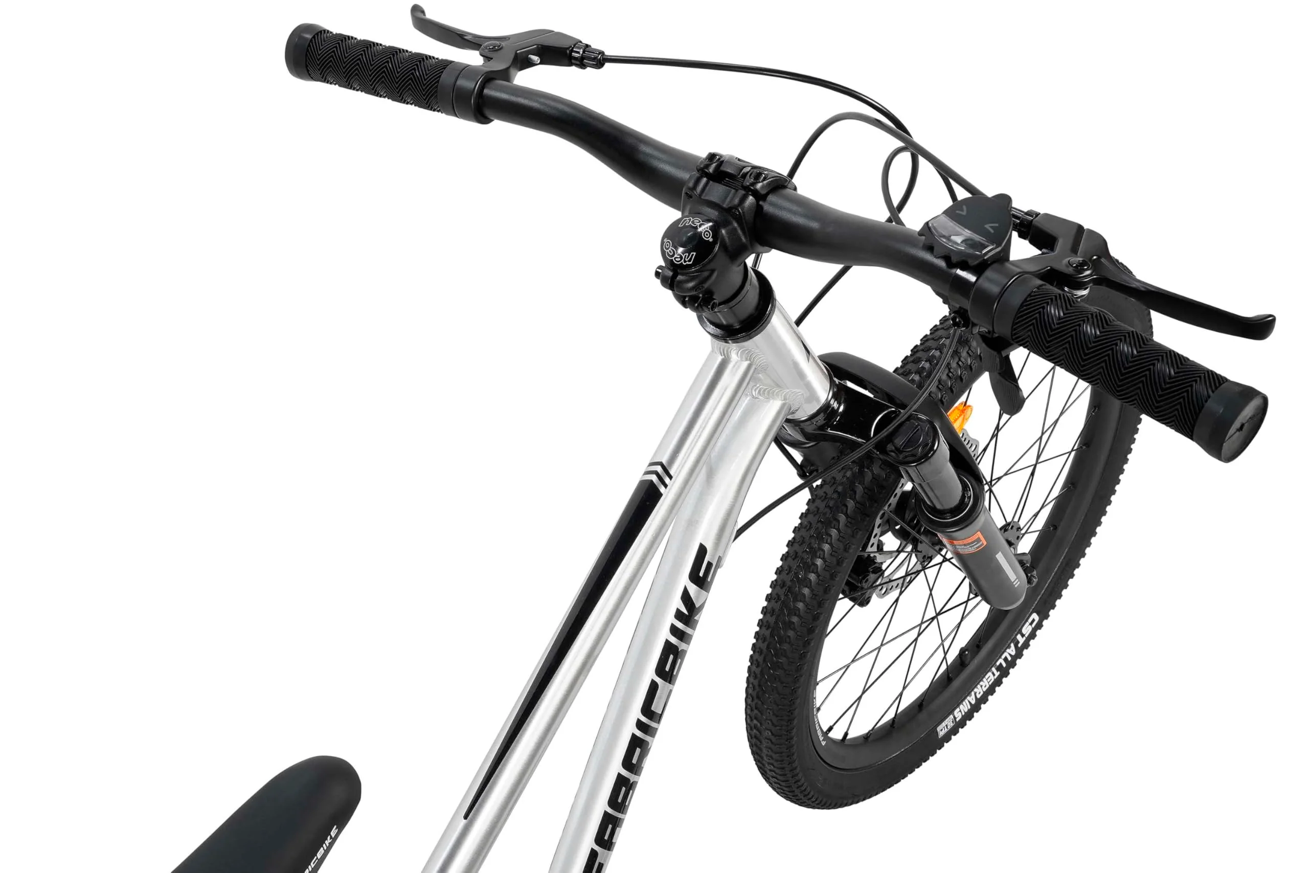 FabricBike Terra - Alu Mountainbike Jugendfahrrad 20 Zoll ab 6, 7 und 8 Jahre, 7-Gang-Schaltung, Scheibenbremse, Federgabel, Kinder Fahrrad (Polished) - Image 7