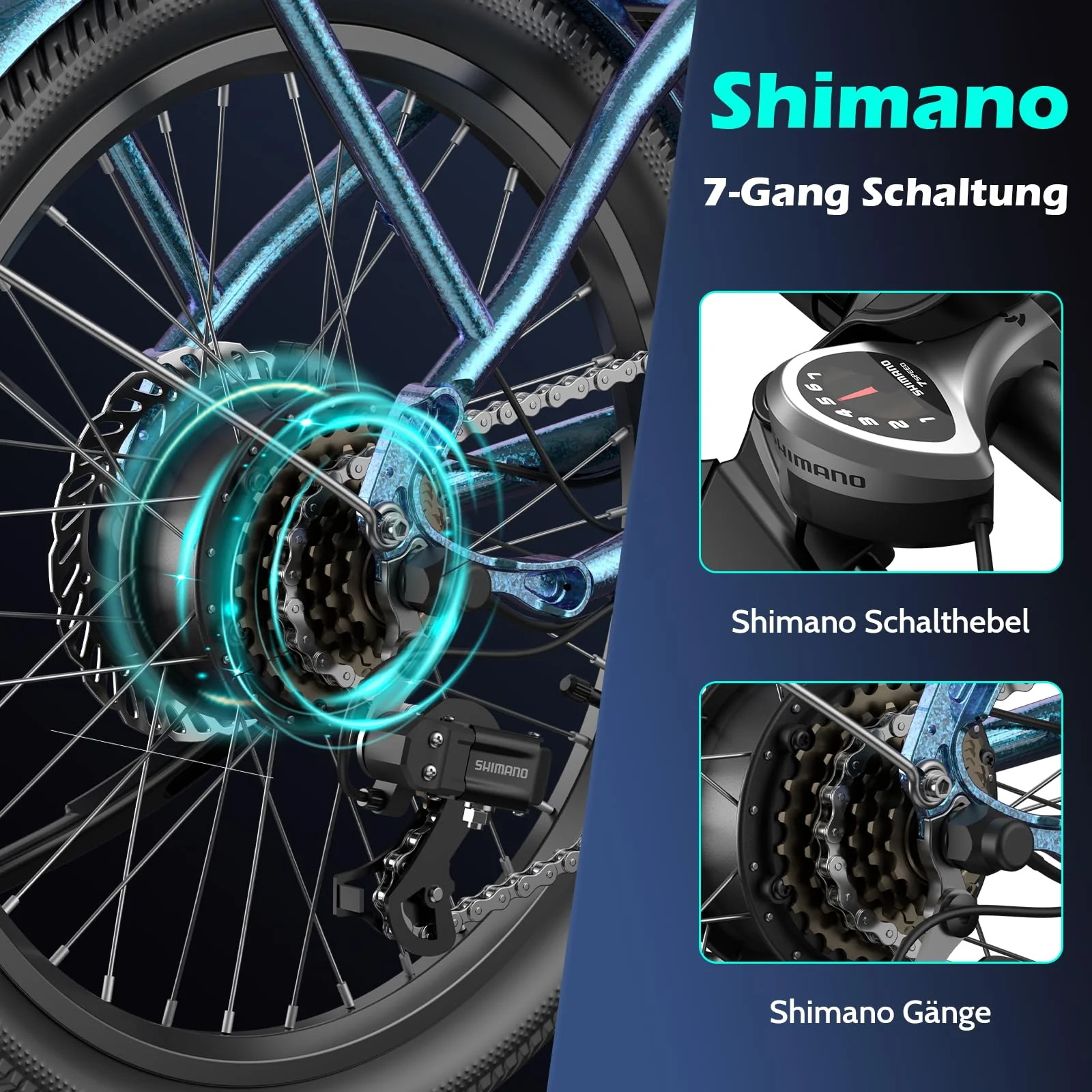 Fafrees F20 Lasting Premium City Faltrad Ebike | 250W Elektrofahrrad mit 36V 18.2Ah Akku (140kg Tragkraft) | StVZO-Zugelassen | Effiziente Fahrt (Hecktasche + Handyhalterung, Schwarz) - Image 4