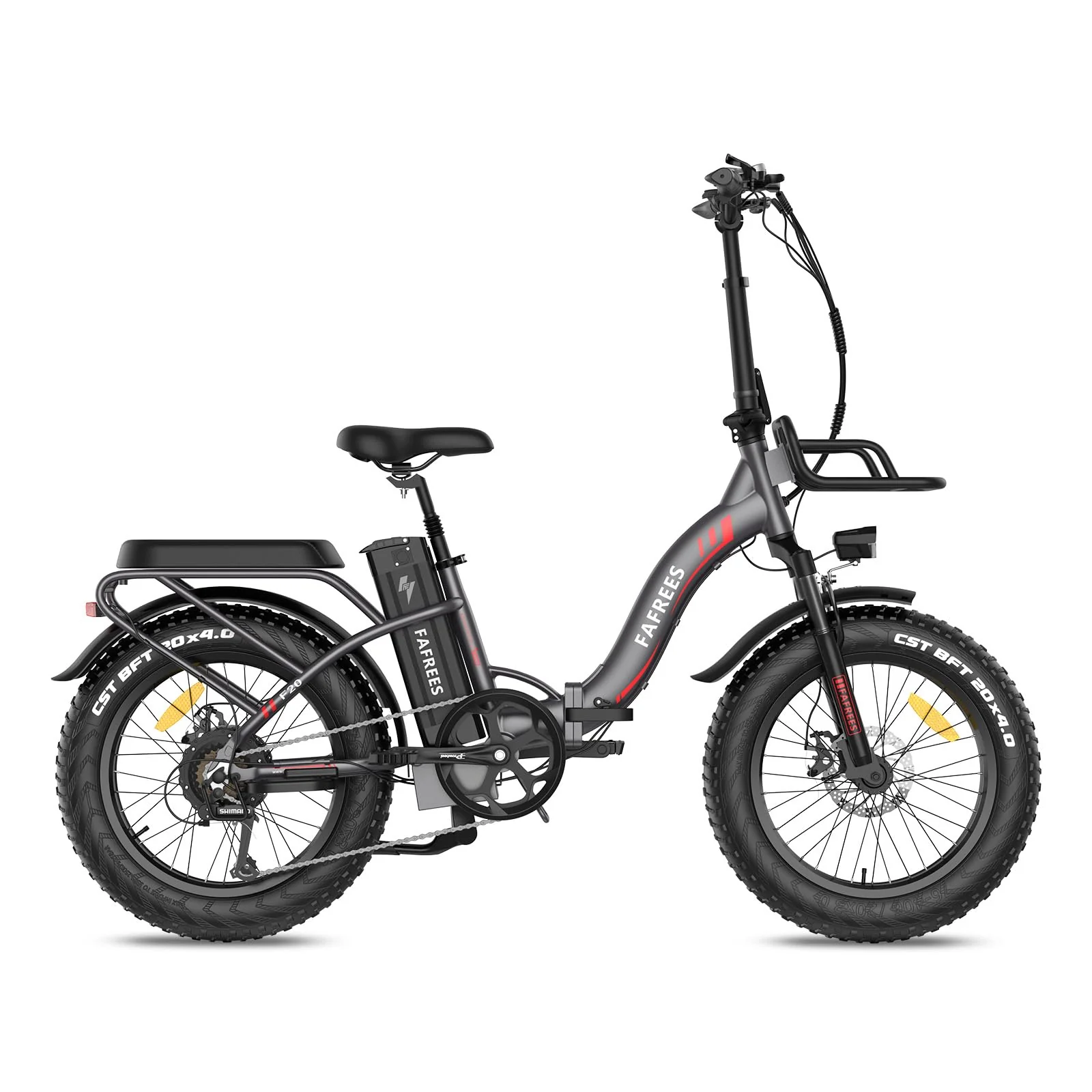 Fafrees F20 Max Elektrofahrräder, Klapprad Elektrofahrrad für Damen und Herren, 20 Zoll E-Fahrrad mit Abnehmbarer 48V22.5Ah Akku, 25km/h, Ebike Max Reichweite 120 km, Grau - Image 5